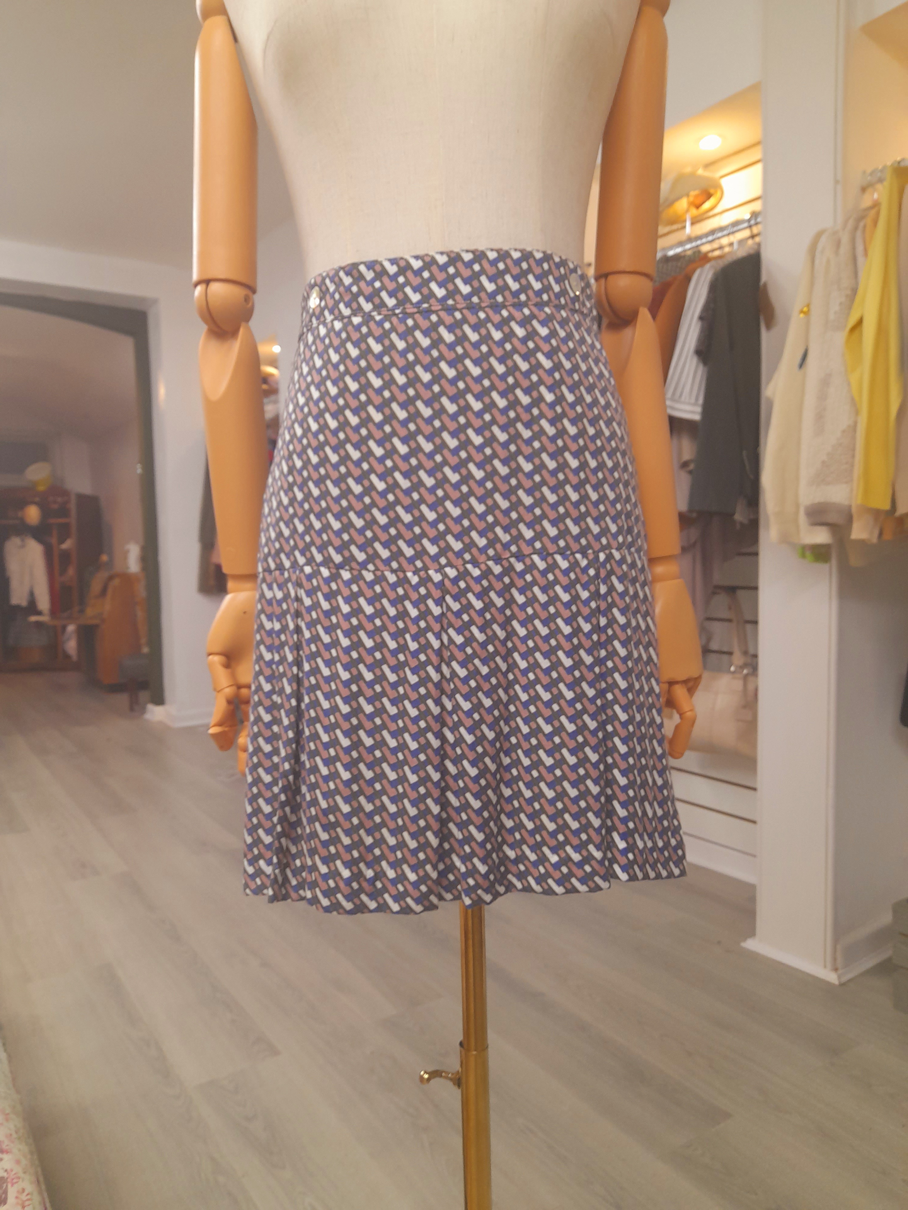 Oxford Mini Pleated Skirt, Size 6