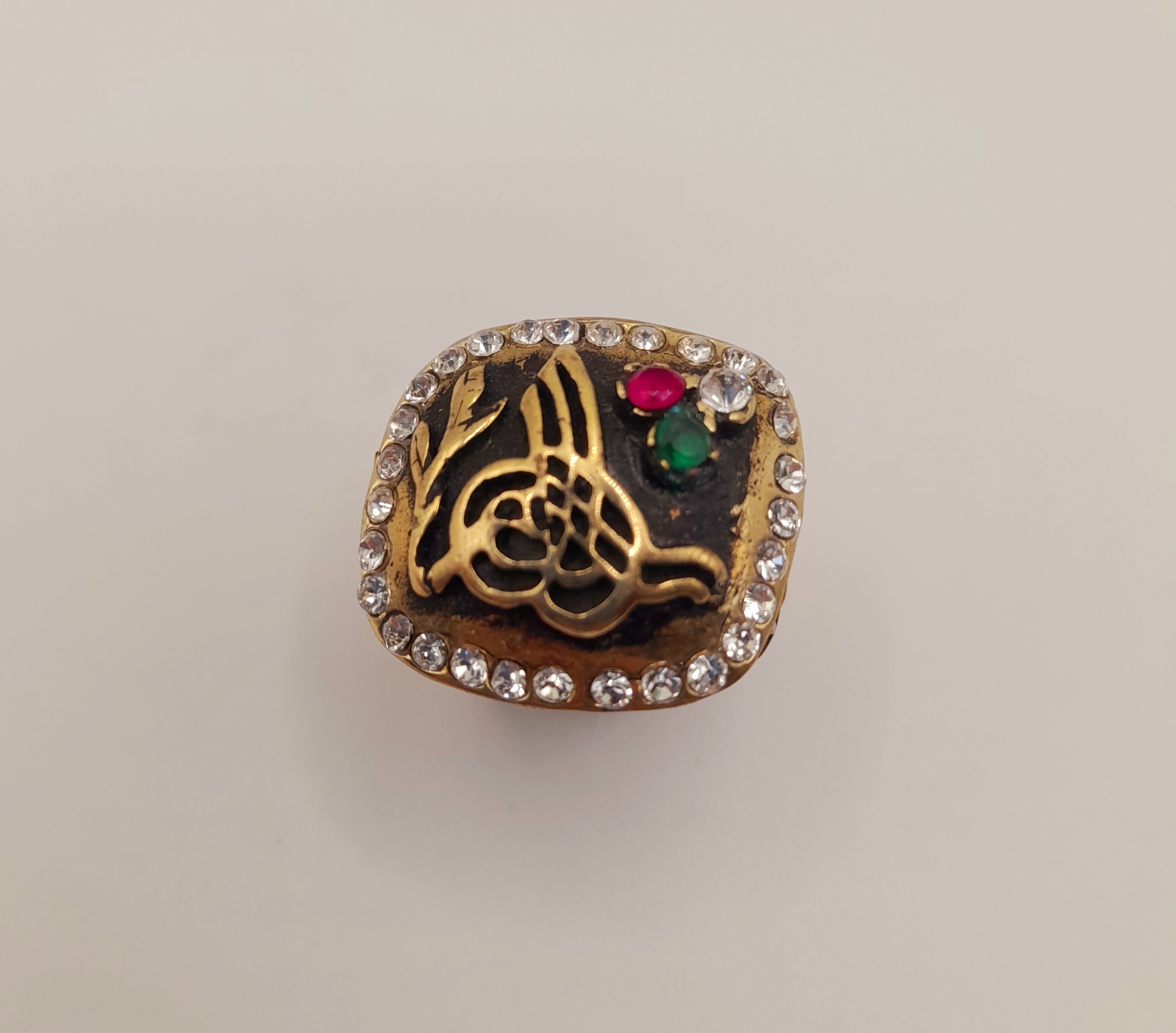 Vintage-style Cocktail Ring, Size  P 1/2 - Q 1/2