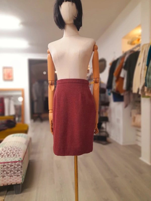 Vintage Aquascutum of London Wool Mini Skirt, S