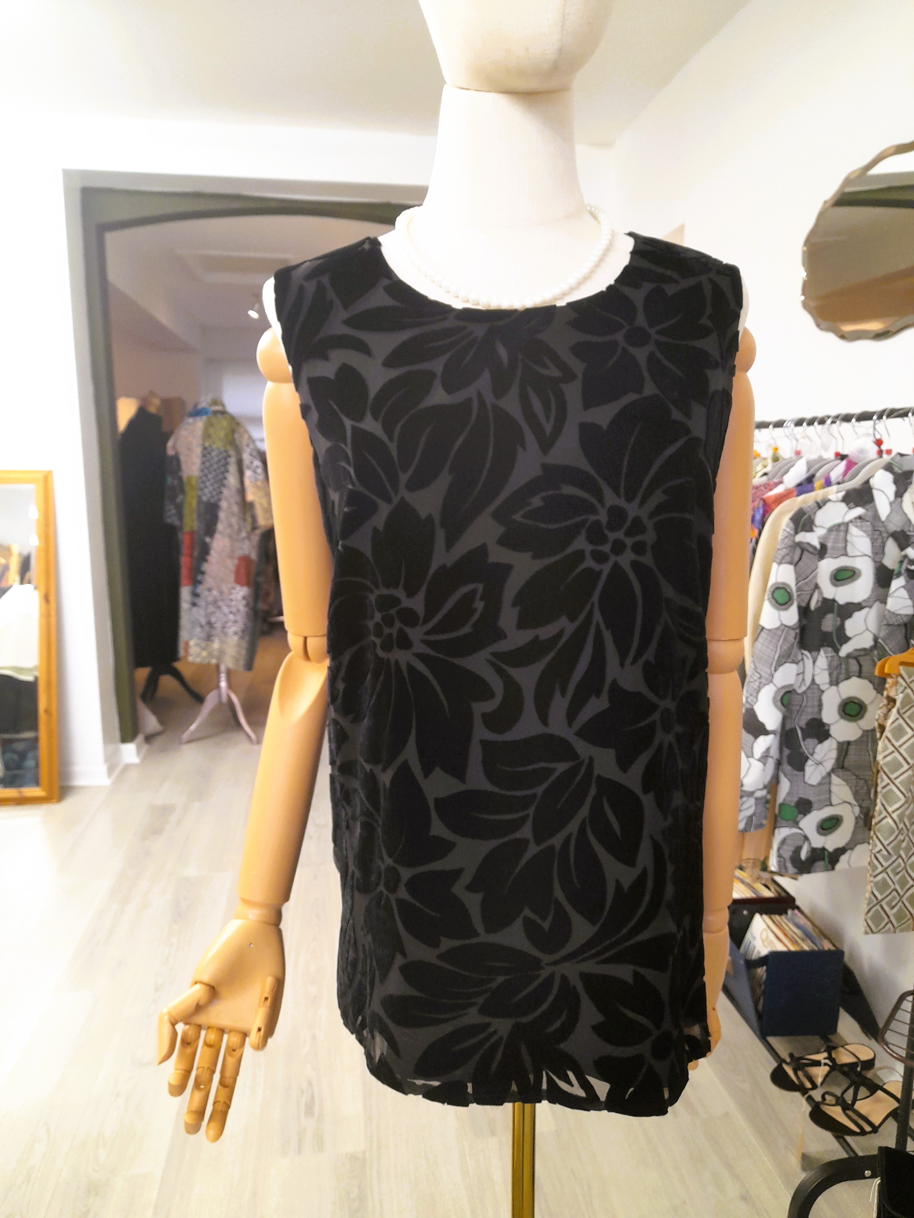 Vintage Alexon Silk Blend Black Blouse, Size 14