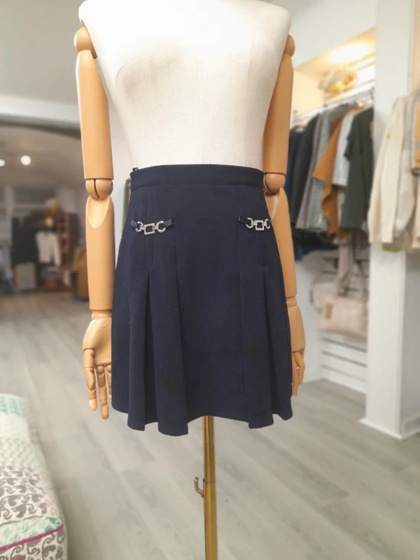 Navy Mini Skirt, TOK, Size XS to S