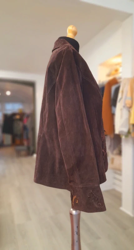 Vintage Coldwater Creek Suede Blazer Jacket, Size 2XL