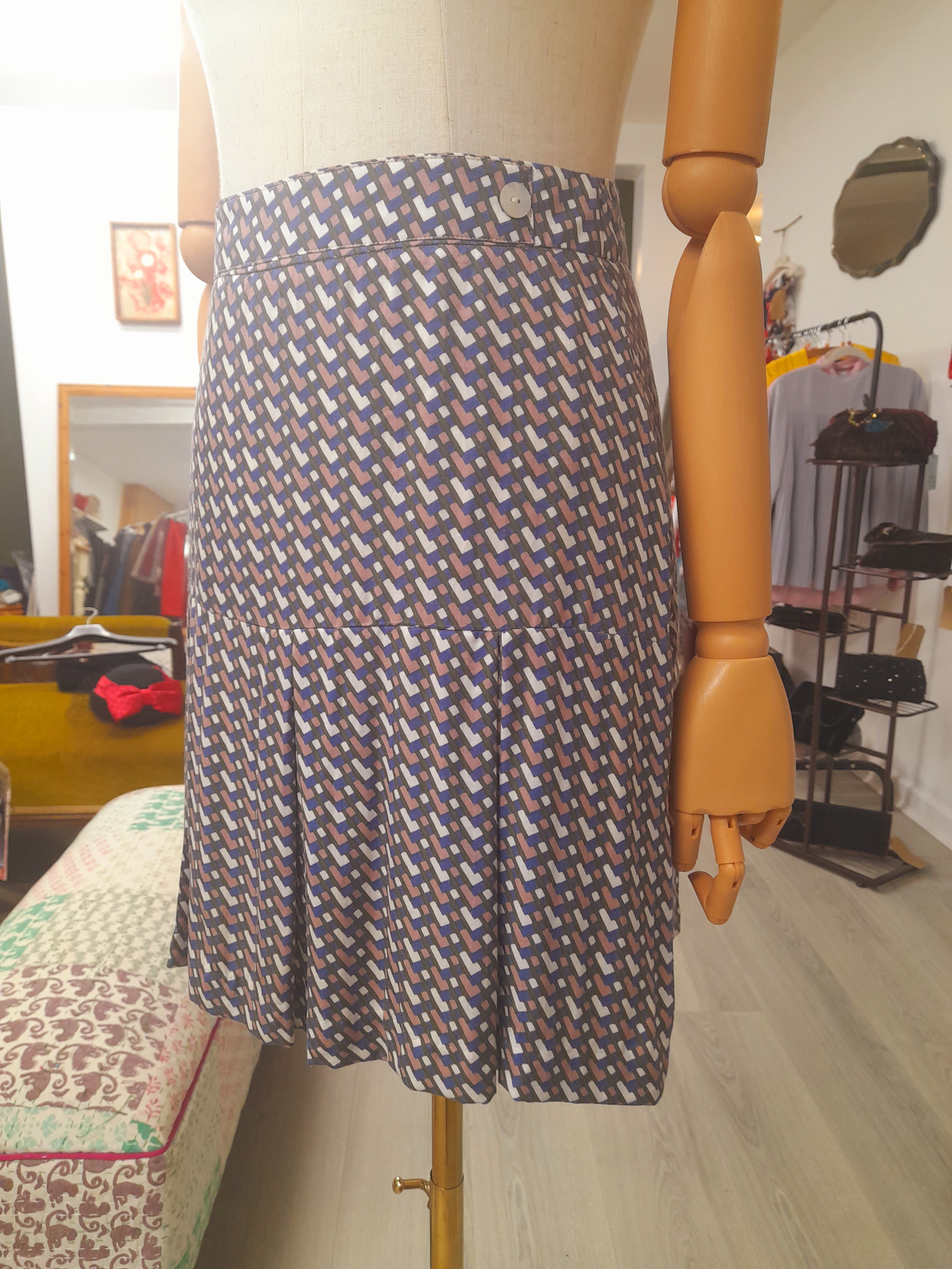 Oxford Mini Pleated Skirt, Size 6