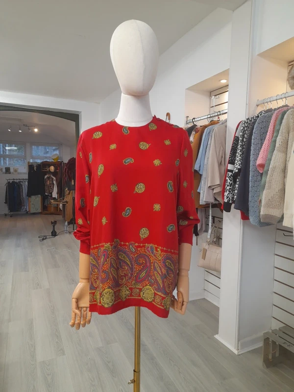 Vintage St Michael's Tonic Blouse, Size S