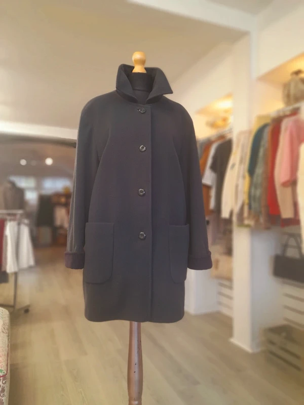 Vintage 90s Wool Blend Coat, Size XL