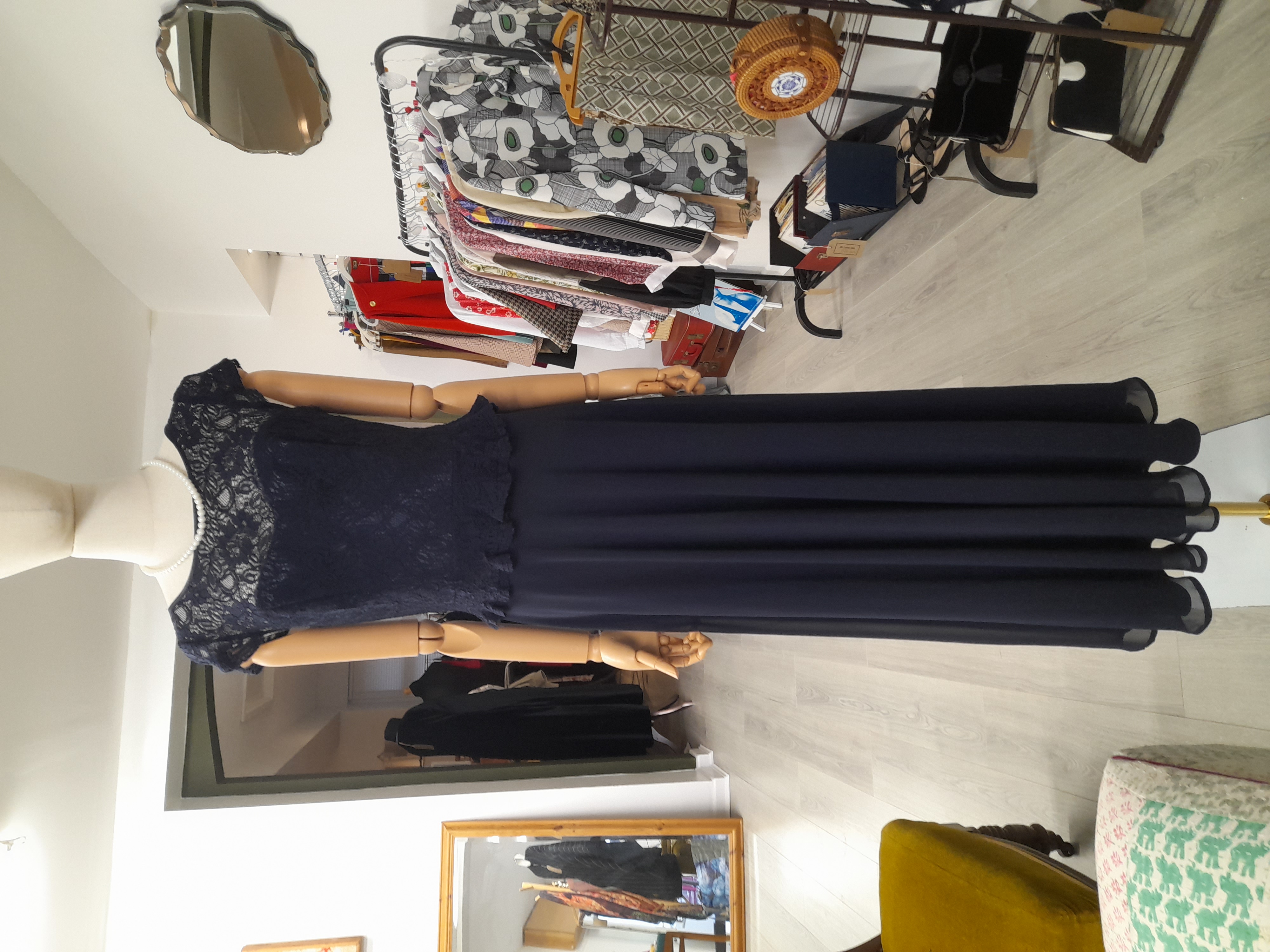No 1 Jenny Packham Navy Long Occasion Dress, Size 10