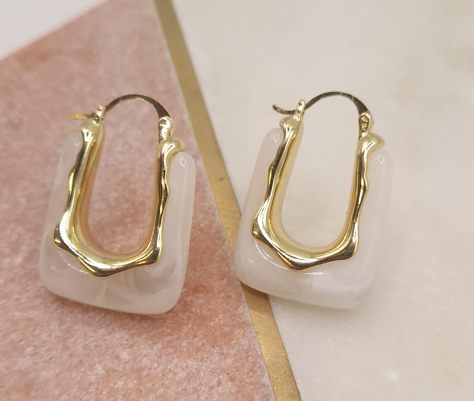 chunky gold hoop earrings