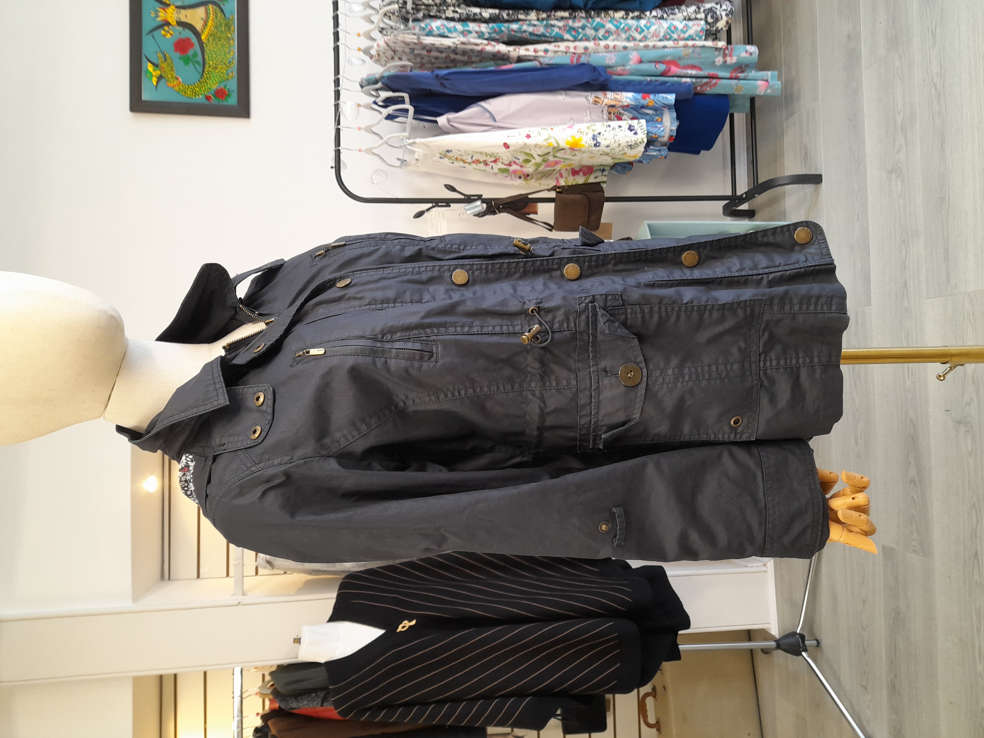 Maine Size 10 Navy Jacket with Detachable Hoody 