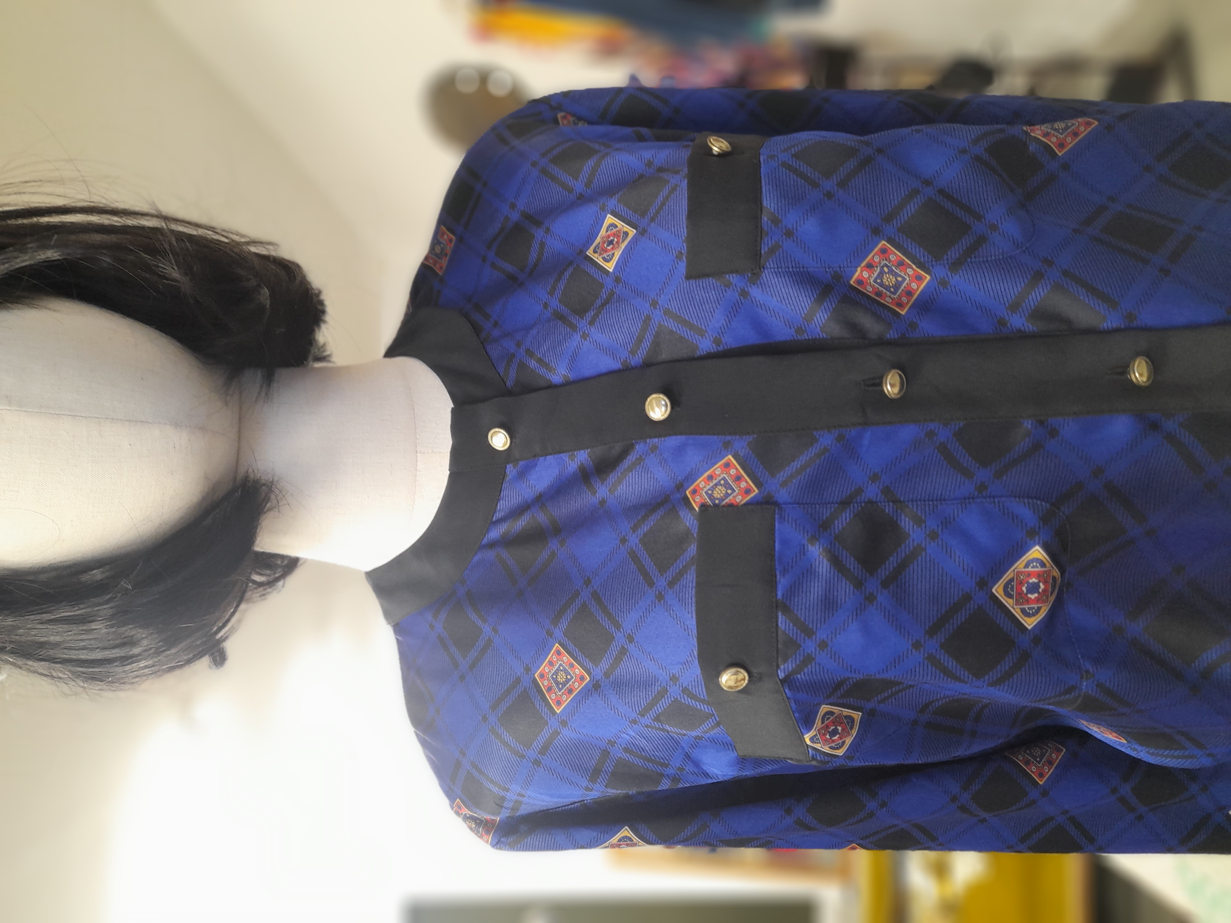 Vintage 90s Sandy Baldanza Blouse, size 8