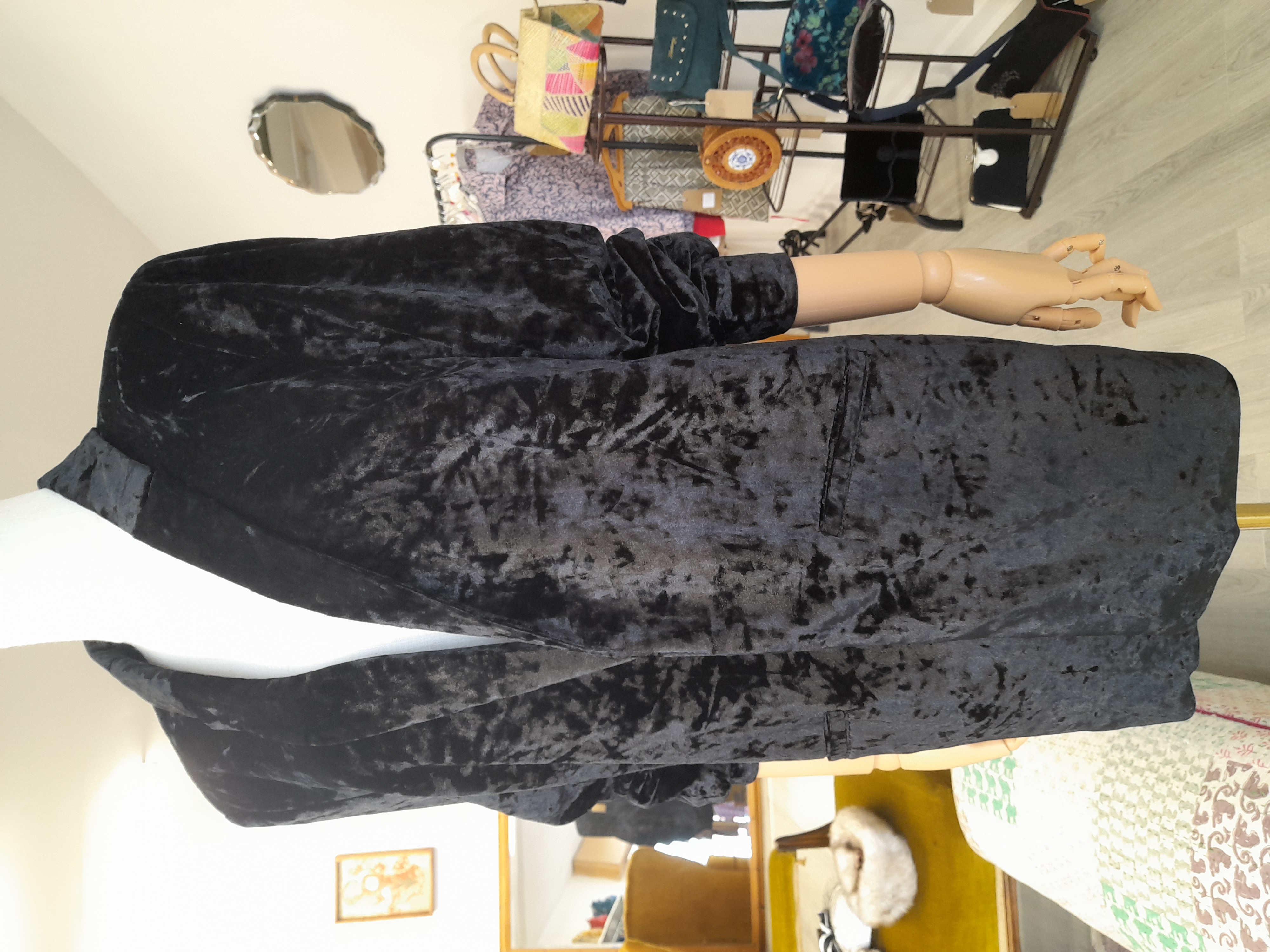Nutmeg Size 14 Velvet Blazer Jacket 