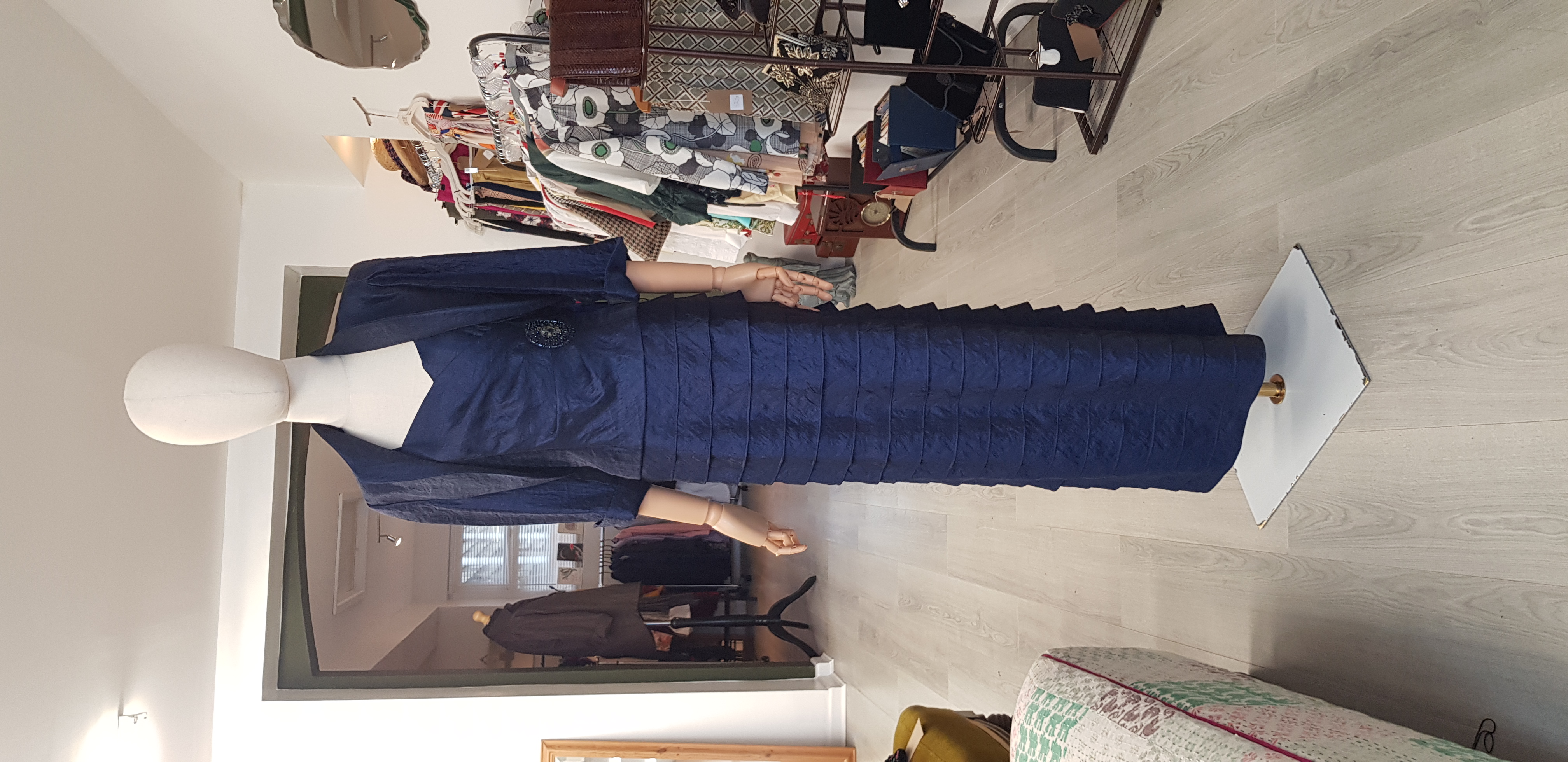Jessica Howard size 10 long navy occasion dress and jacket set