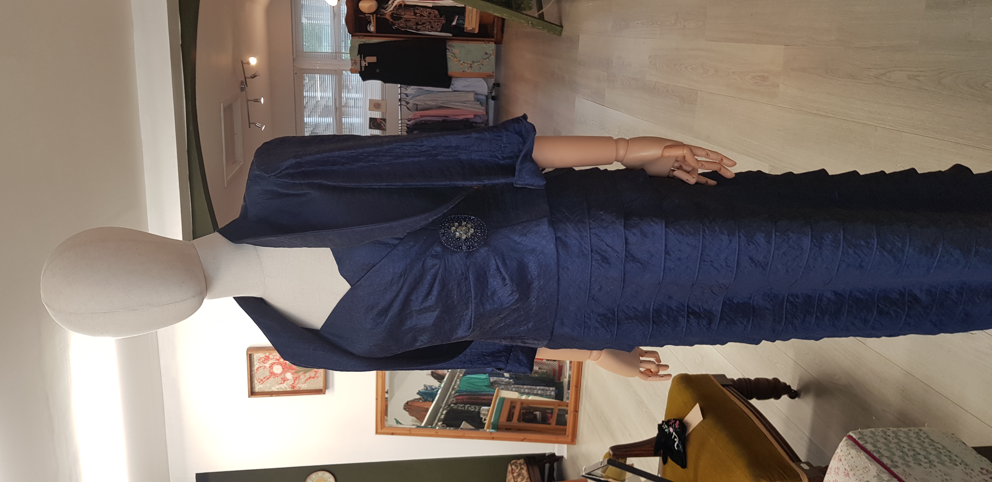 Jessica Howard size 10 long navy occasion dress and jacket set