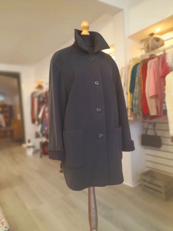 Vintage 90s Wool Blend Coat, Size XL