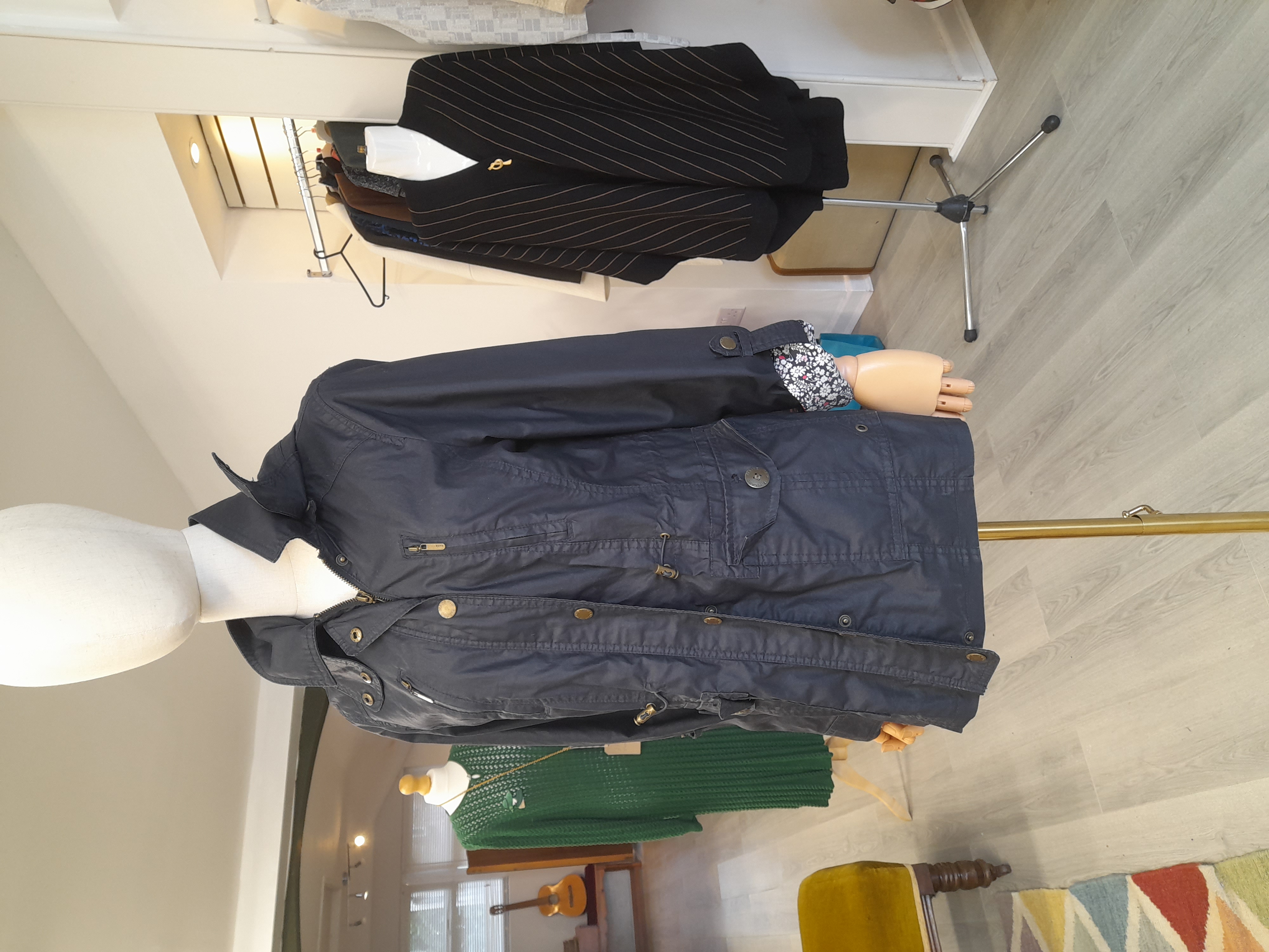 Maine Size 10 Navy Jacket with Detachable Hoody 