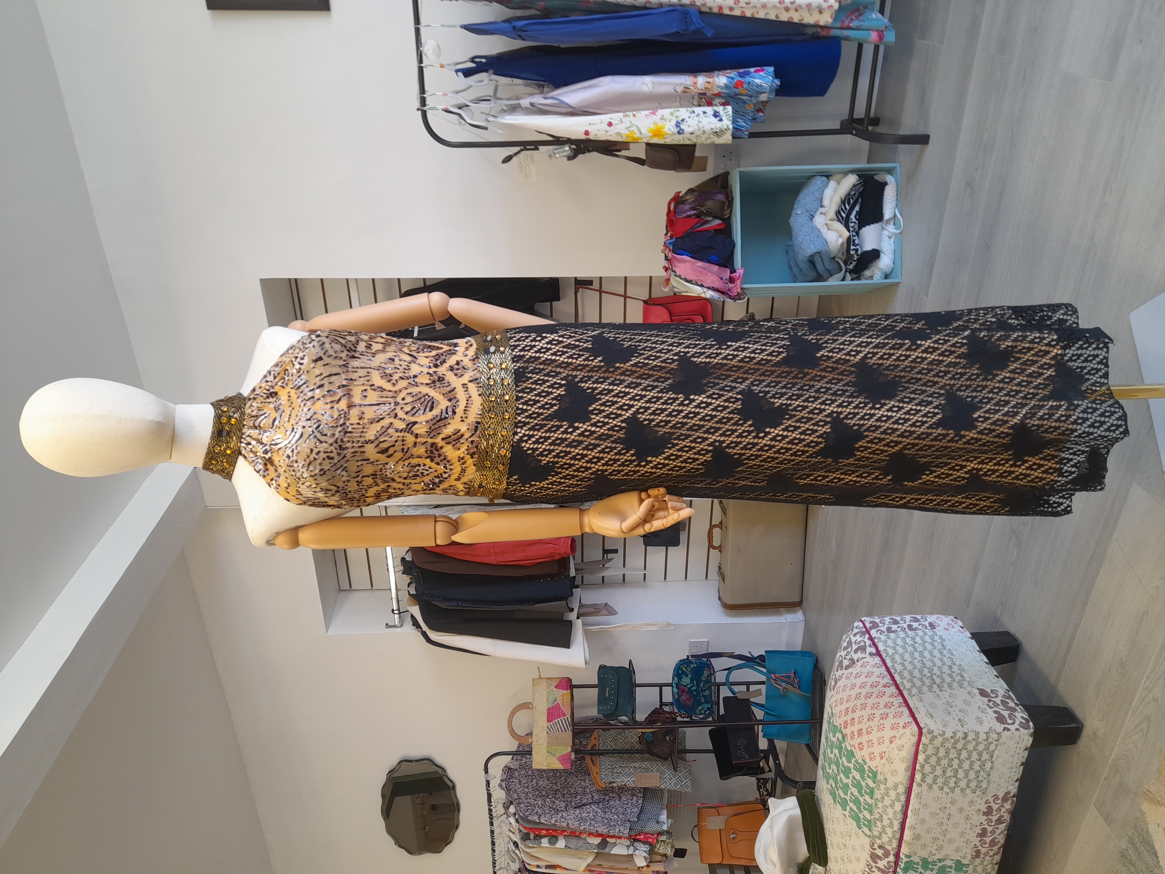 Culet Vintage Silk Dress, Size 6 to 8 