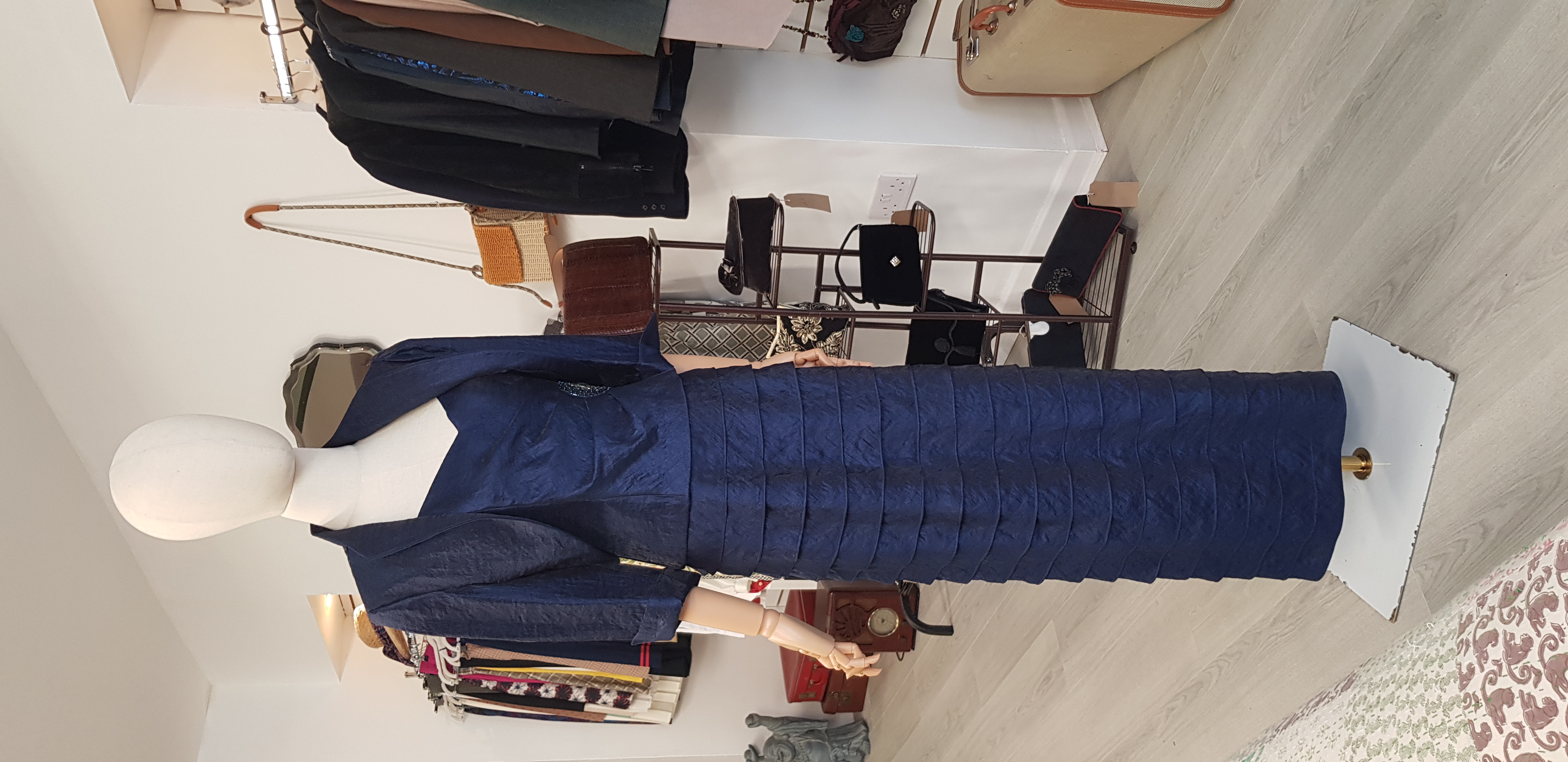 Jessica Howard size 10 long navy occasion dress and jacket set
