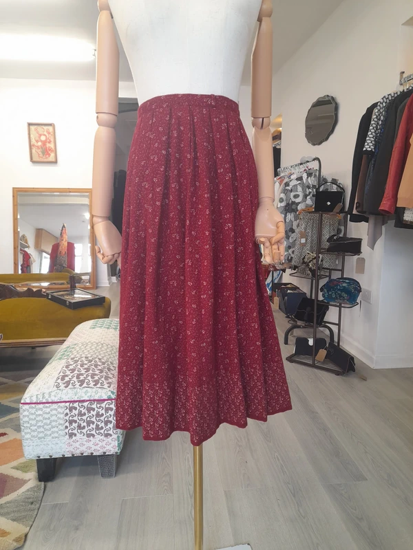 Vintage Tailor made Fully lined midi skirt, Size XS