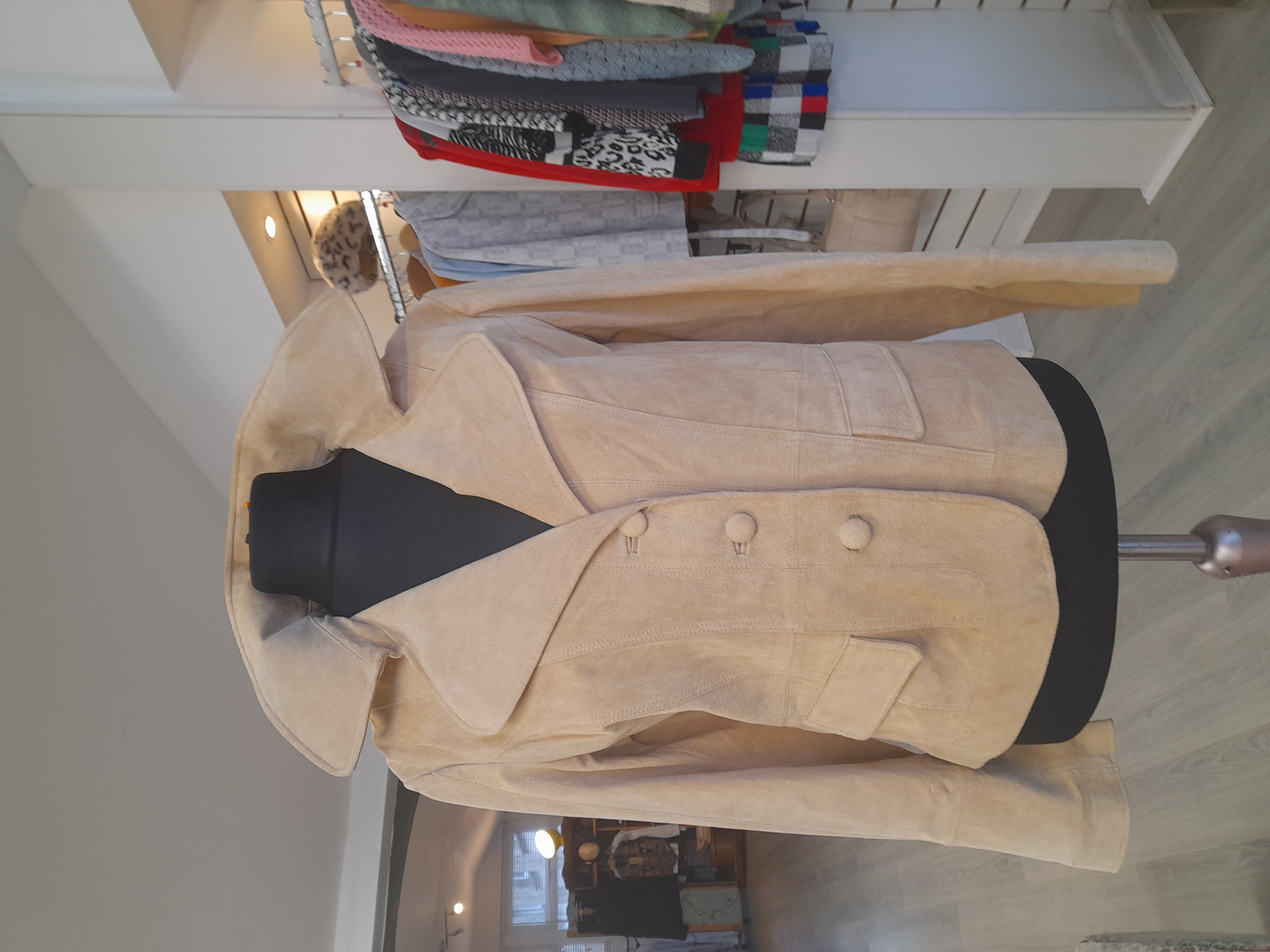 Barney's Original Beige Suede Blazer Jacket - BNWT, Size XL