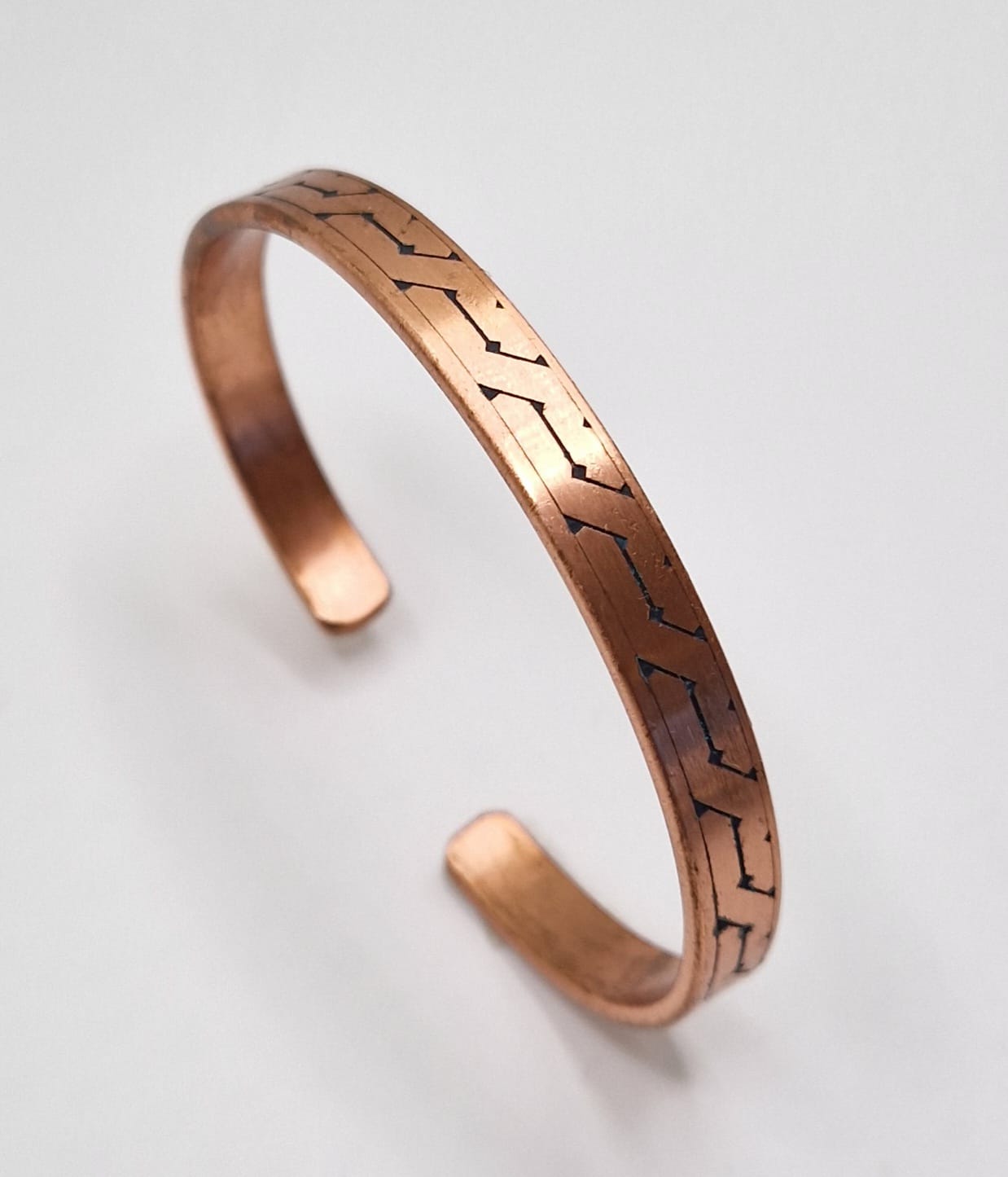 Minimalist Copper Bracelet - Adjustable Design