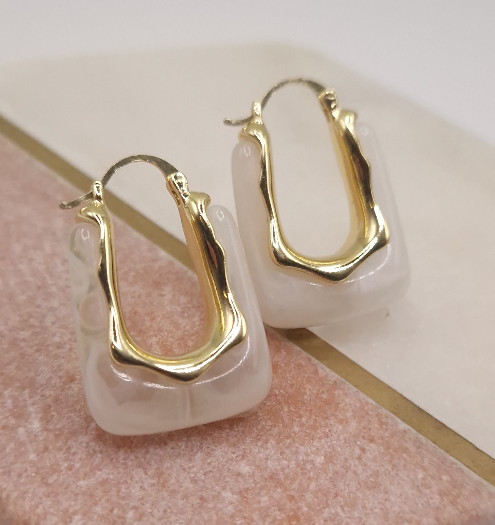 chunky gold hoop earrings