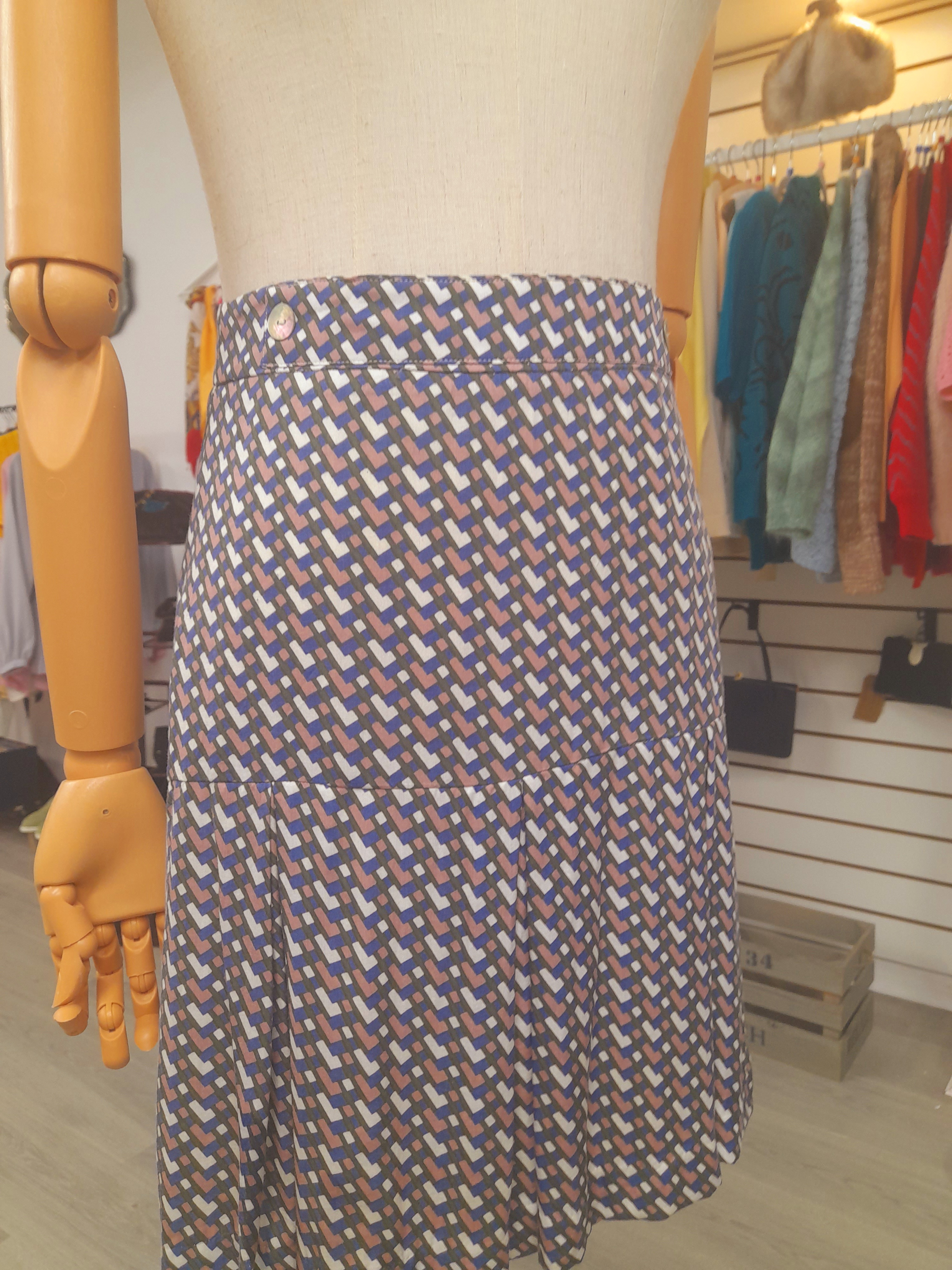 Oxford Mini Pleated Skirt, Size 6