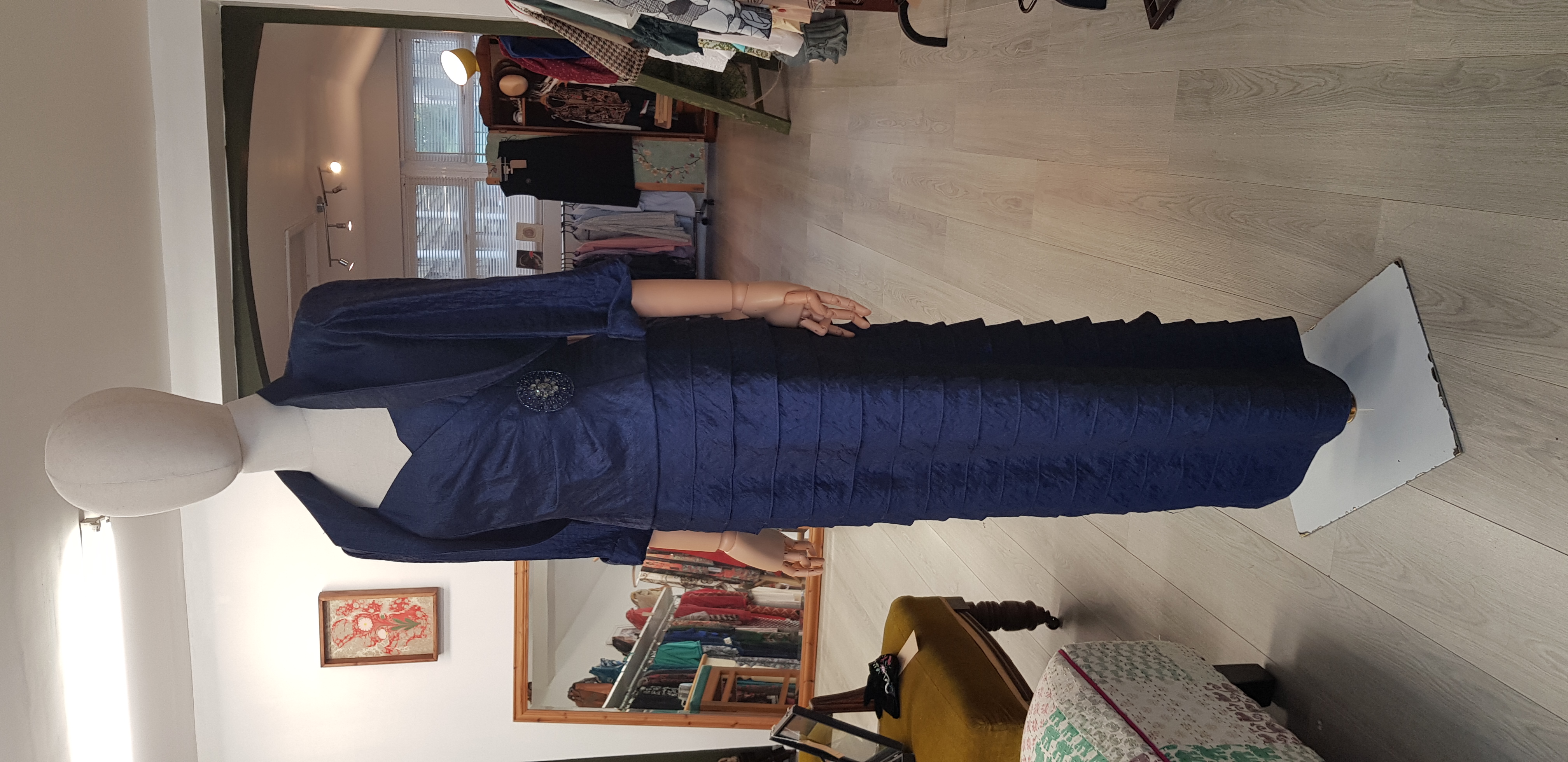 Jessica Howard size 10 long navy occasion dress and jacket set