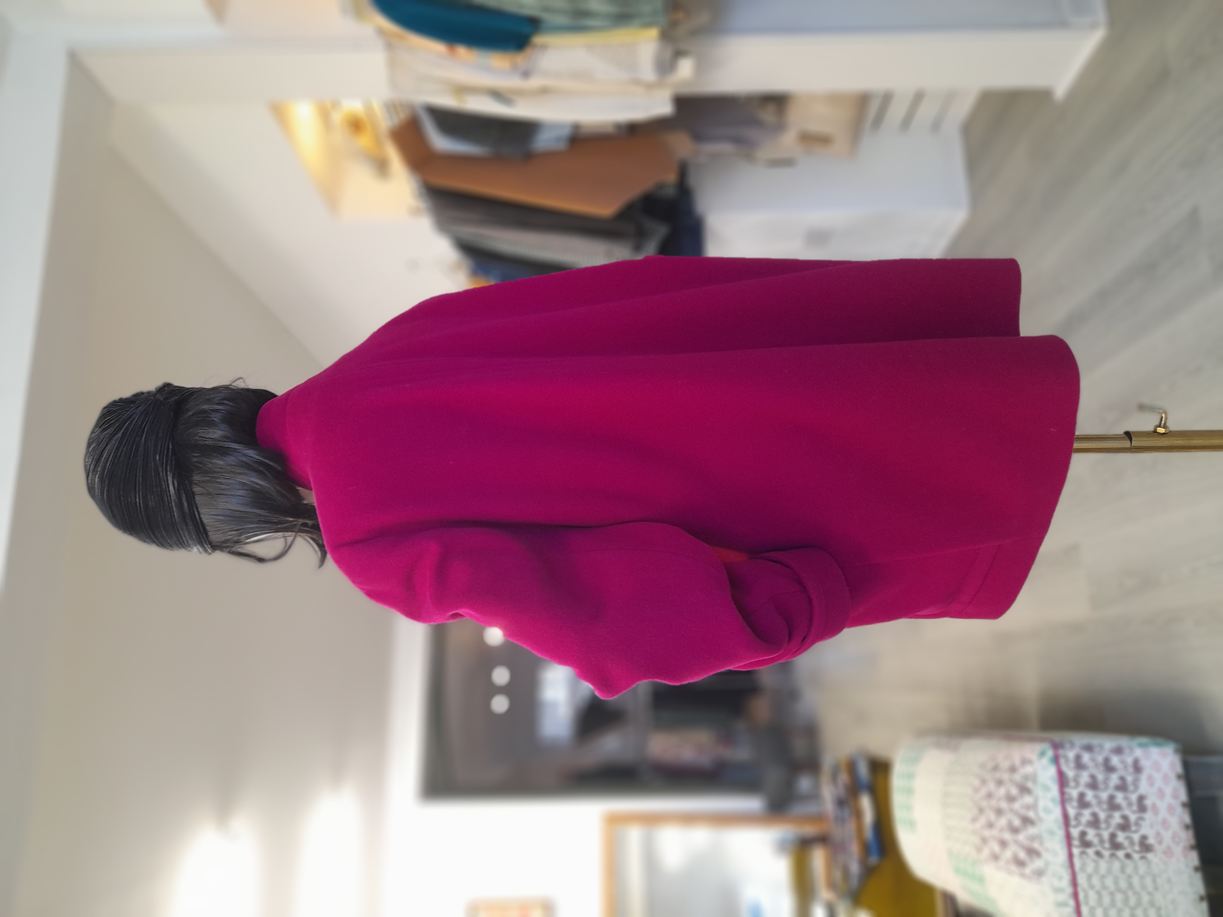 Vintage 80s Alexon Double-breasted Coat, Size M