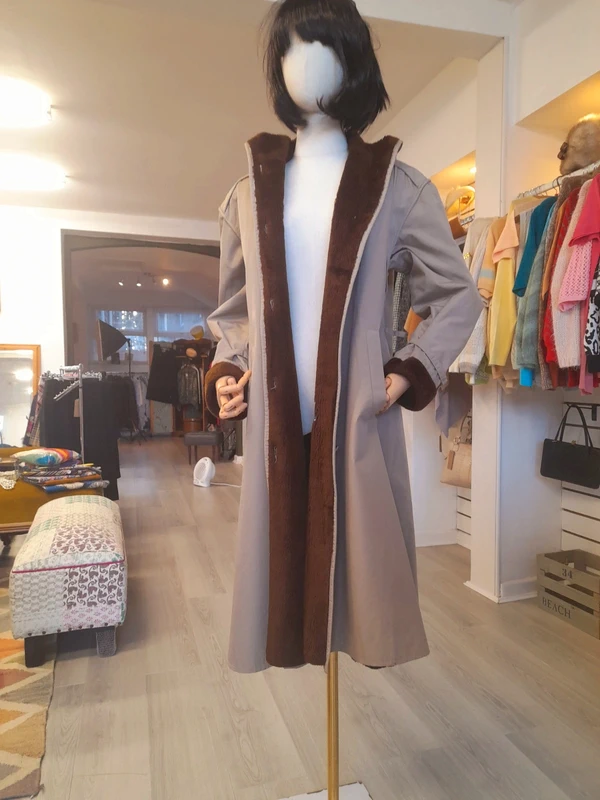 Vintage 70s Telemac Penny Lane Coat, Size M