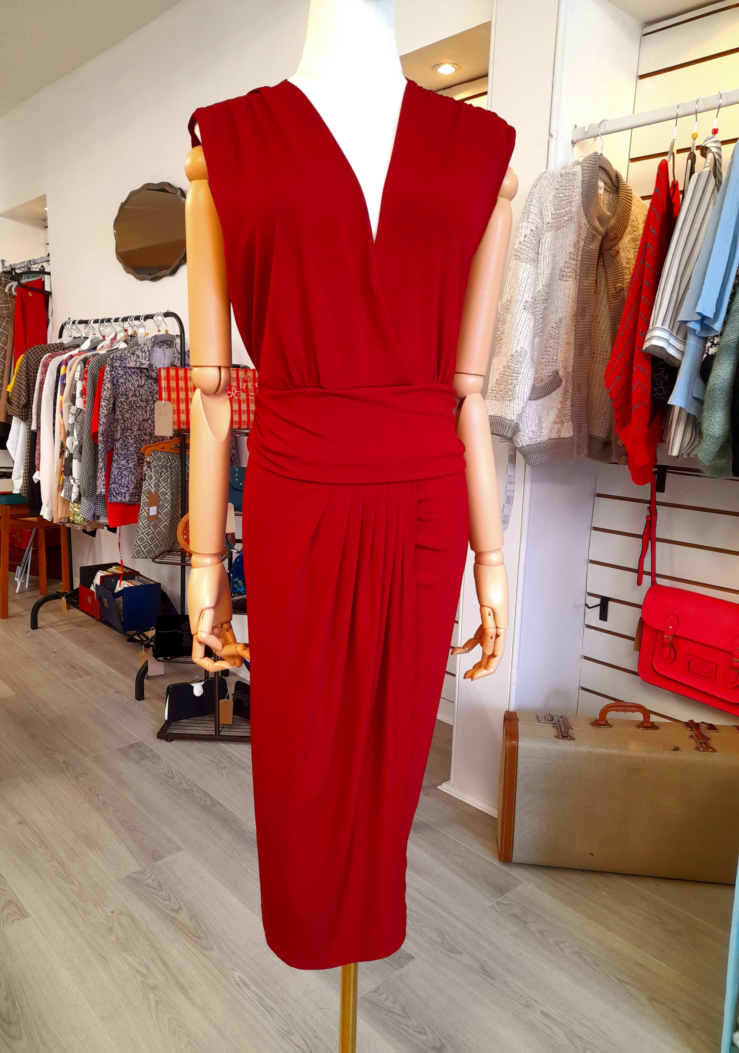 Mela London Size 22 Burgundy Dress