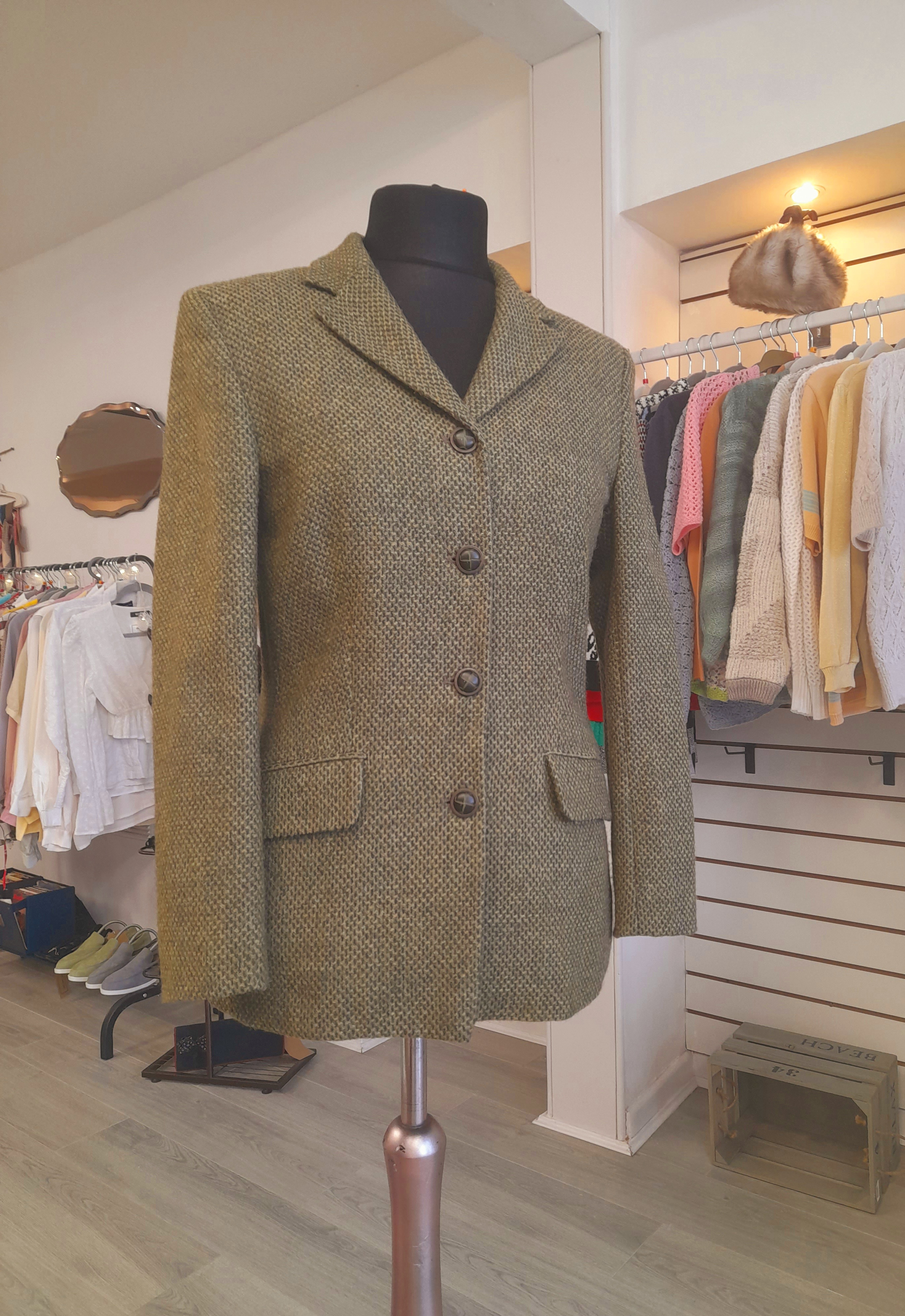 Vintage made by John Hanly, Wool Blazer Jacket, Size M 