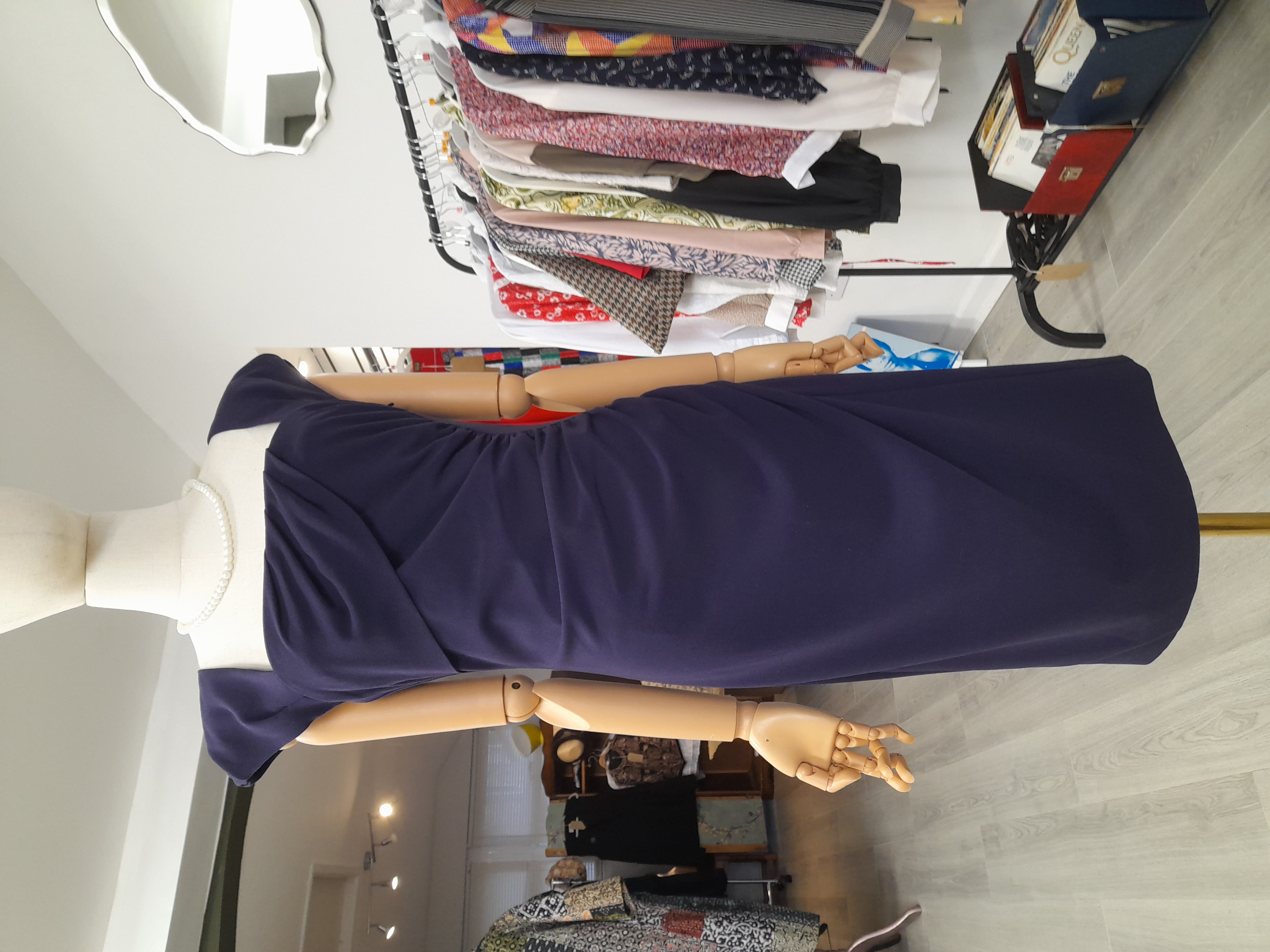 L.K. Bennett Purple Knee Length Dress, Size 12 