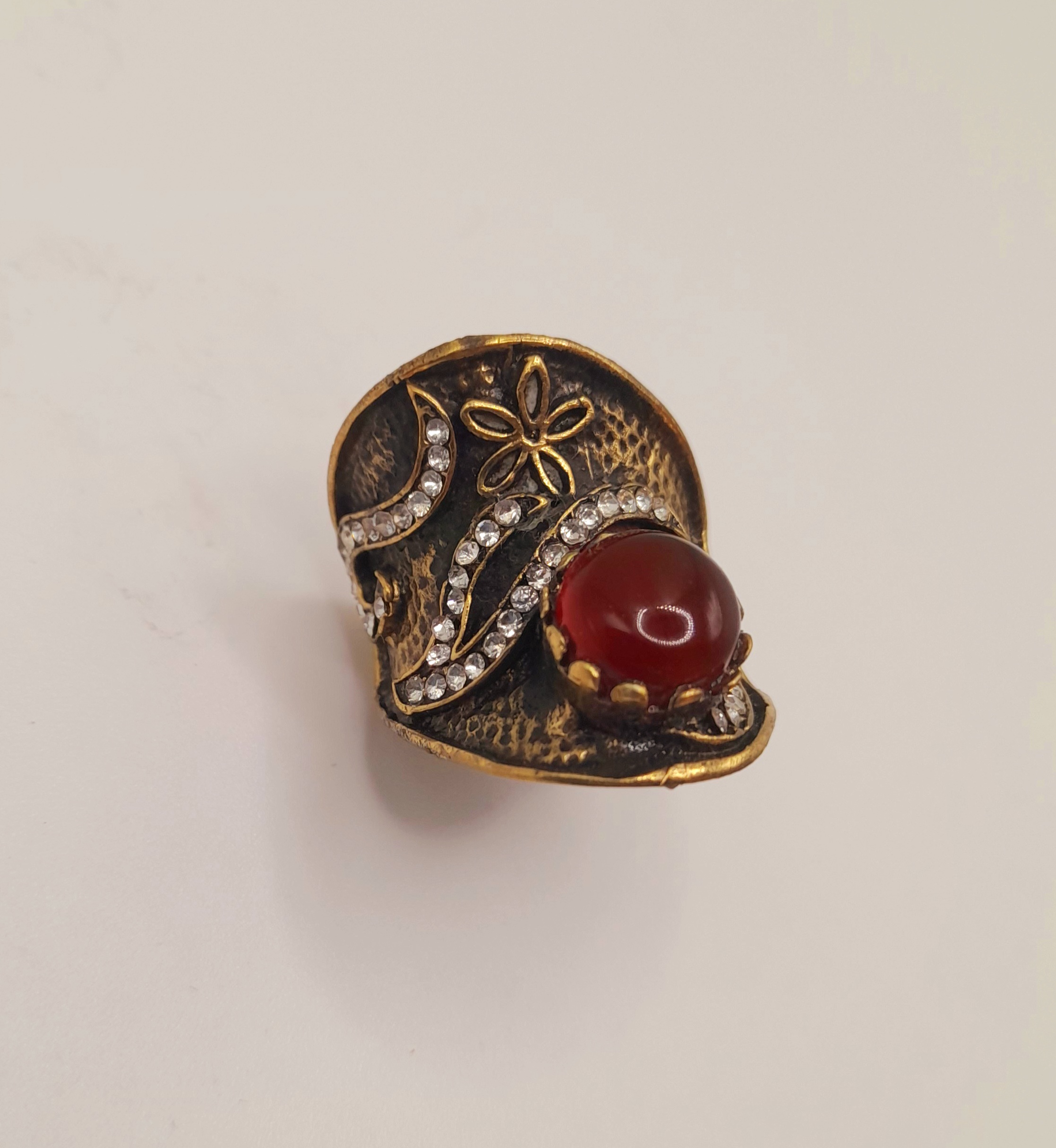 Vintage-style cocktail ring, Size P1/2 - Q1/2