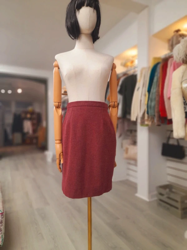 Vintage Aquascutum of London Wool Mini Skirt, S