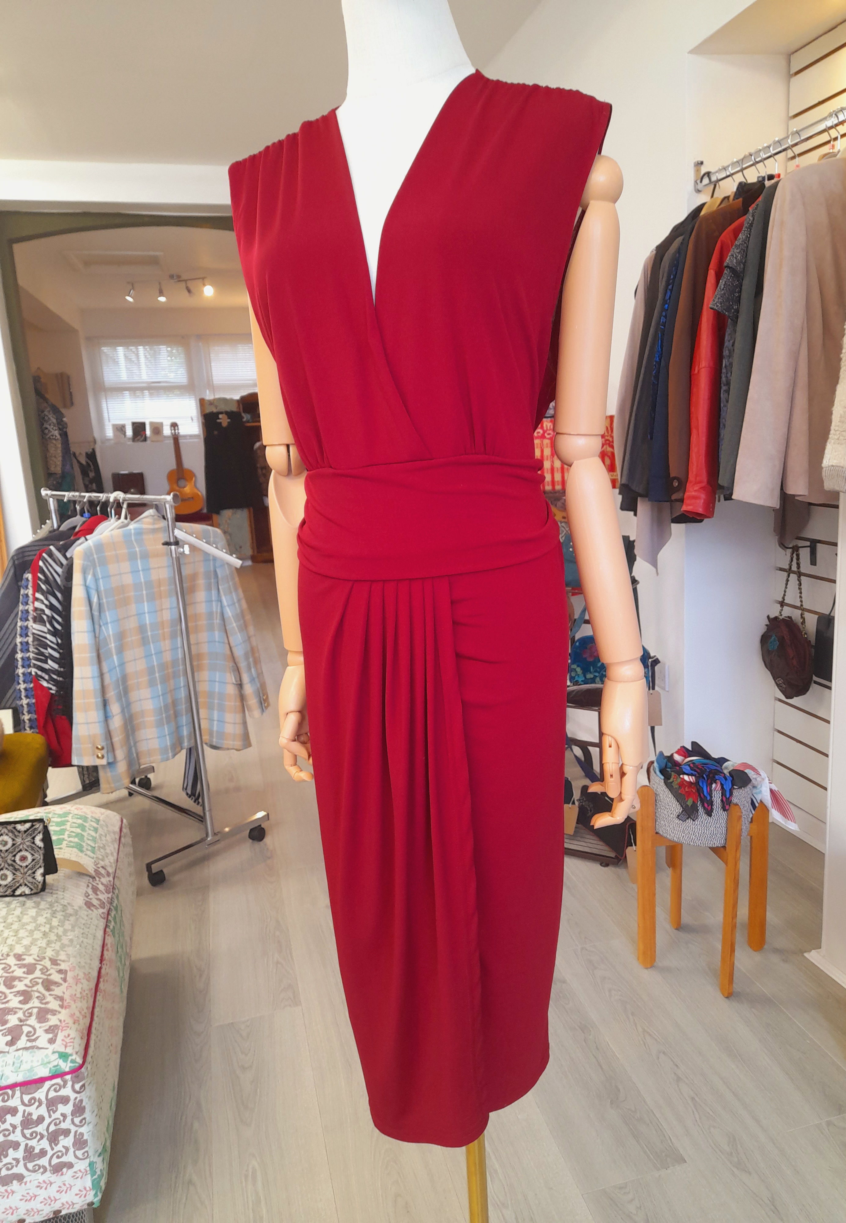 Mela London Size 22 Burgundy Dress