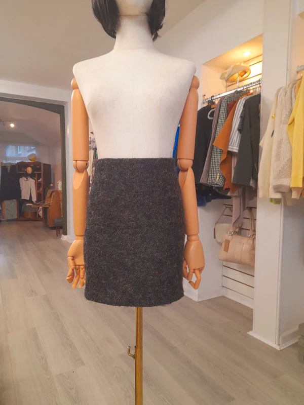 Mini AN&TAMTAM Attitude Grey Winter Skirt, size S