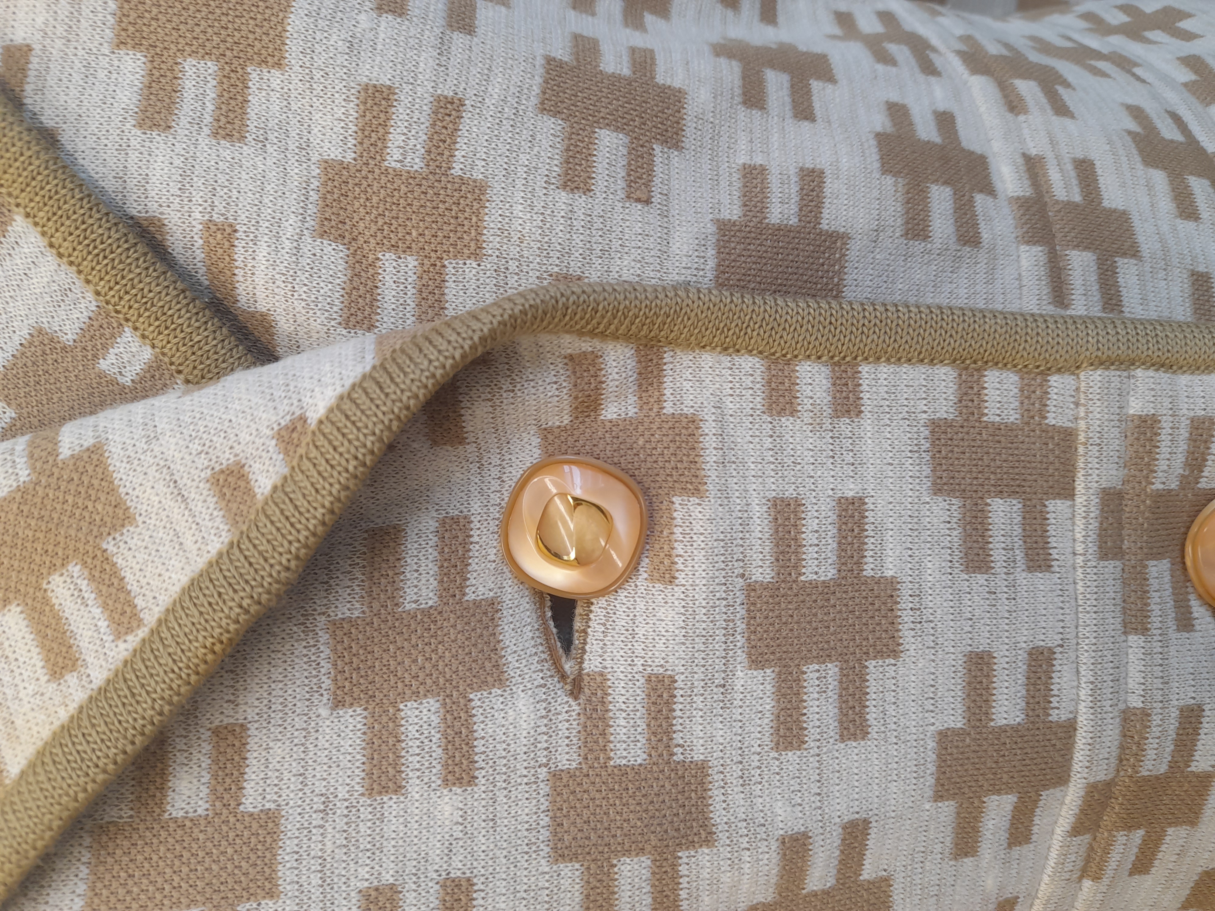 Beige and Cream Vintage Blazer, Size S