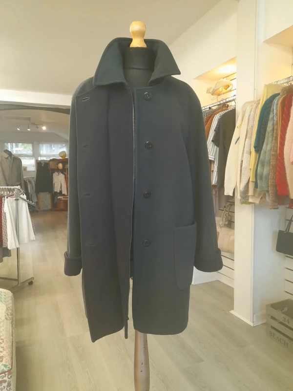 Vintage 90s Wool Blend Coat, Size XL