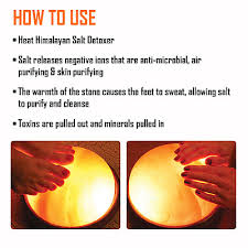 HIMALAYAN FOOT DETOX SALT LAMP WITH FREE BULB
