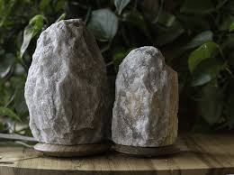Himalayan Salt Lamp Natural Shape  (Grey) Color [ 2 to 12  kg] Full Set