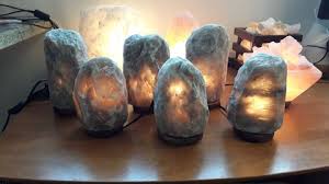 Himalayan Salt Lamp Natural Shape  (Grey) Color [ 2 to 12  kg] Full Set