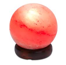 Himalayan Round Shape Rock Salt Lamp (White , Orange , Grey)