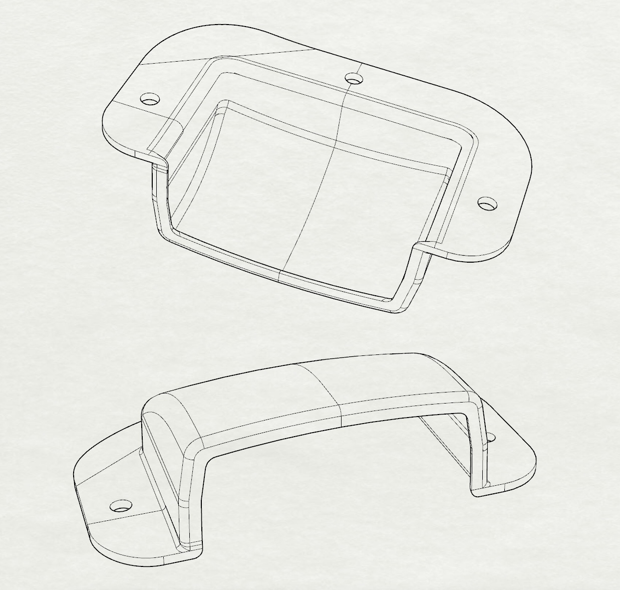 Cache ceinture arrière - Rear belt cover