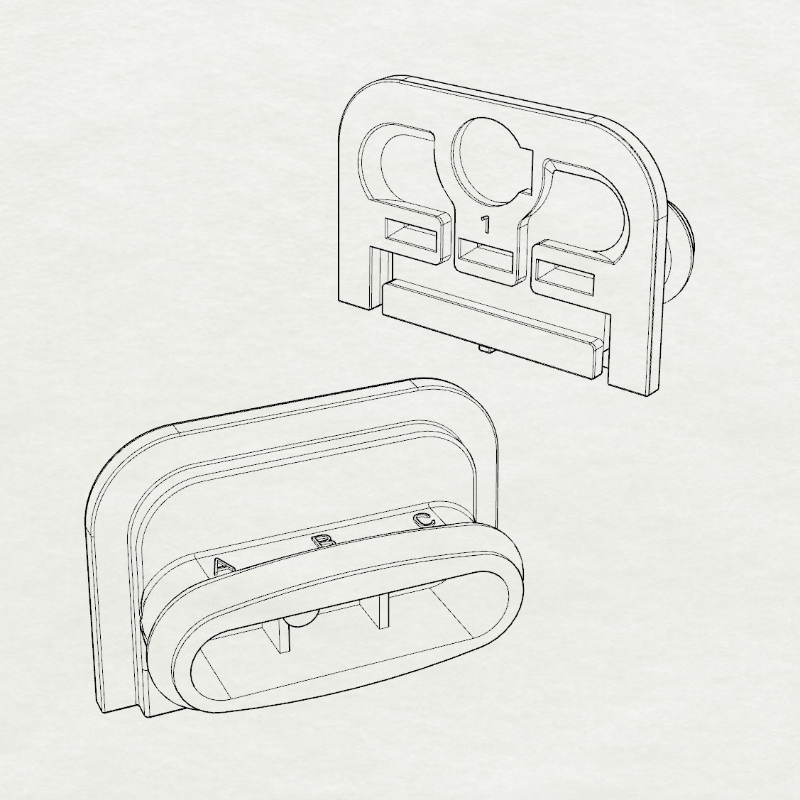 PRISE BHKZ 3 BROCHES - BHKZ 3 PINS CONNECTOR