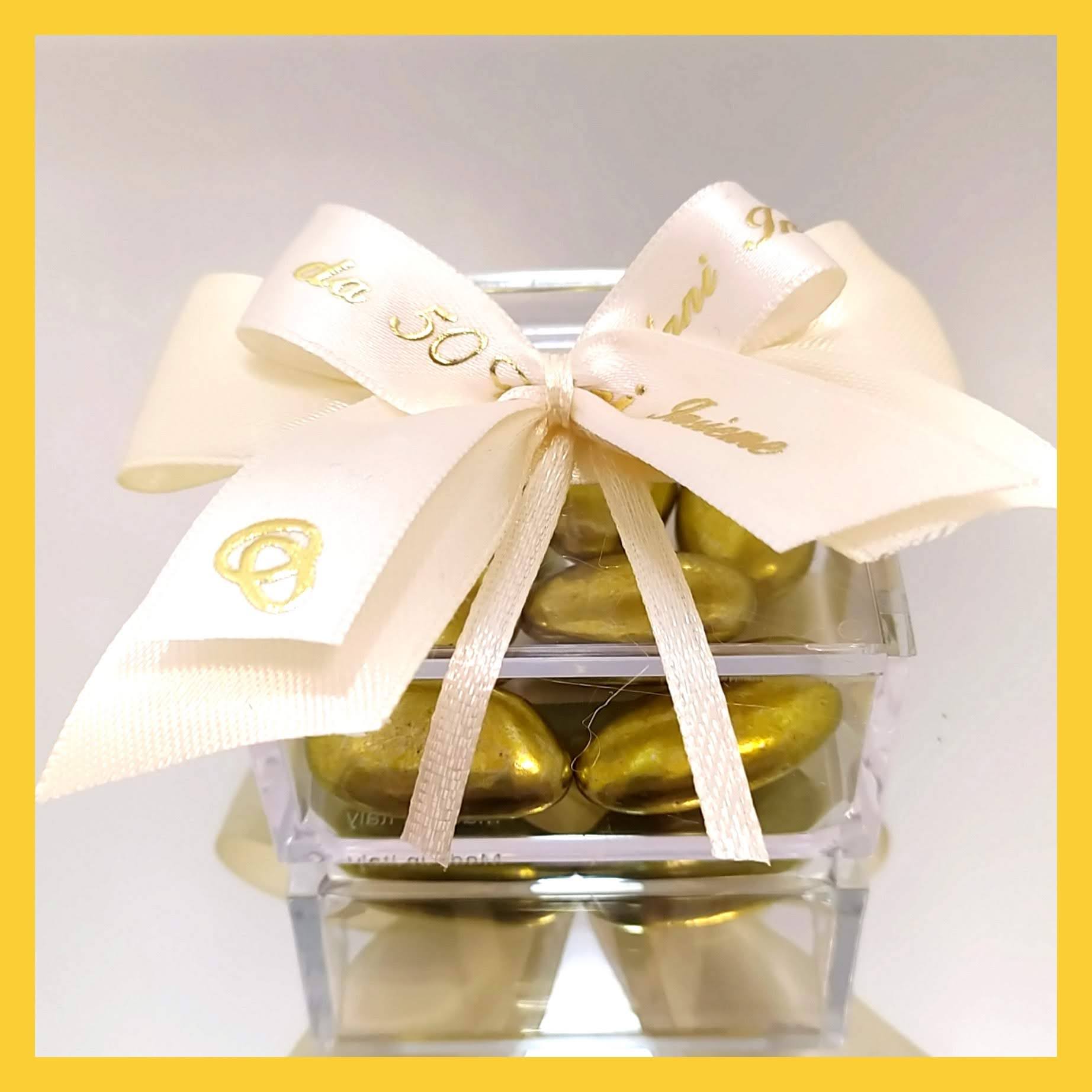 scatolina plexiglass 50° anniversario