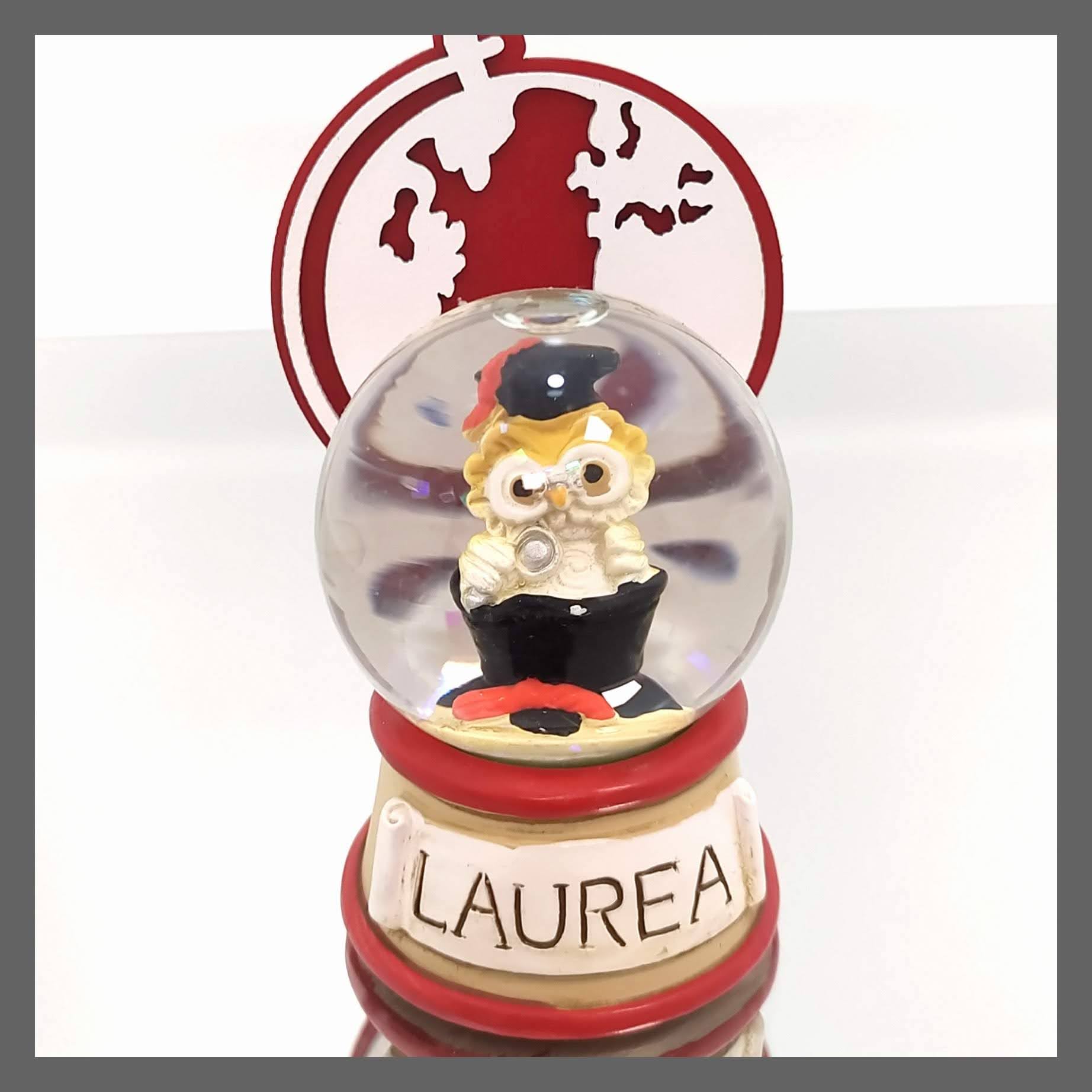 palla neve gufetto laureato