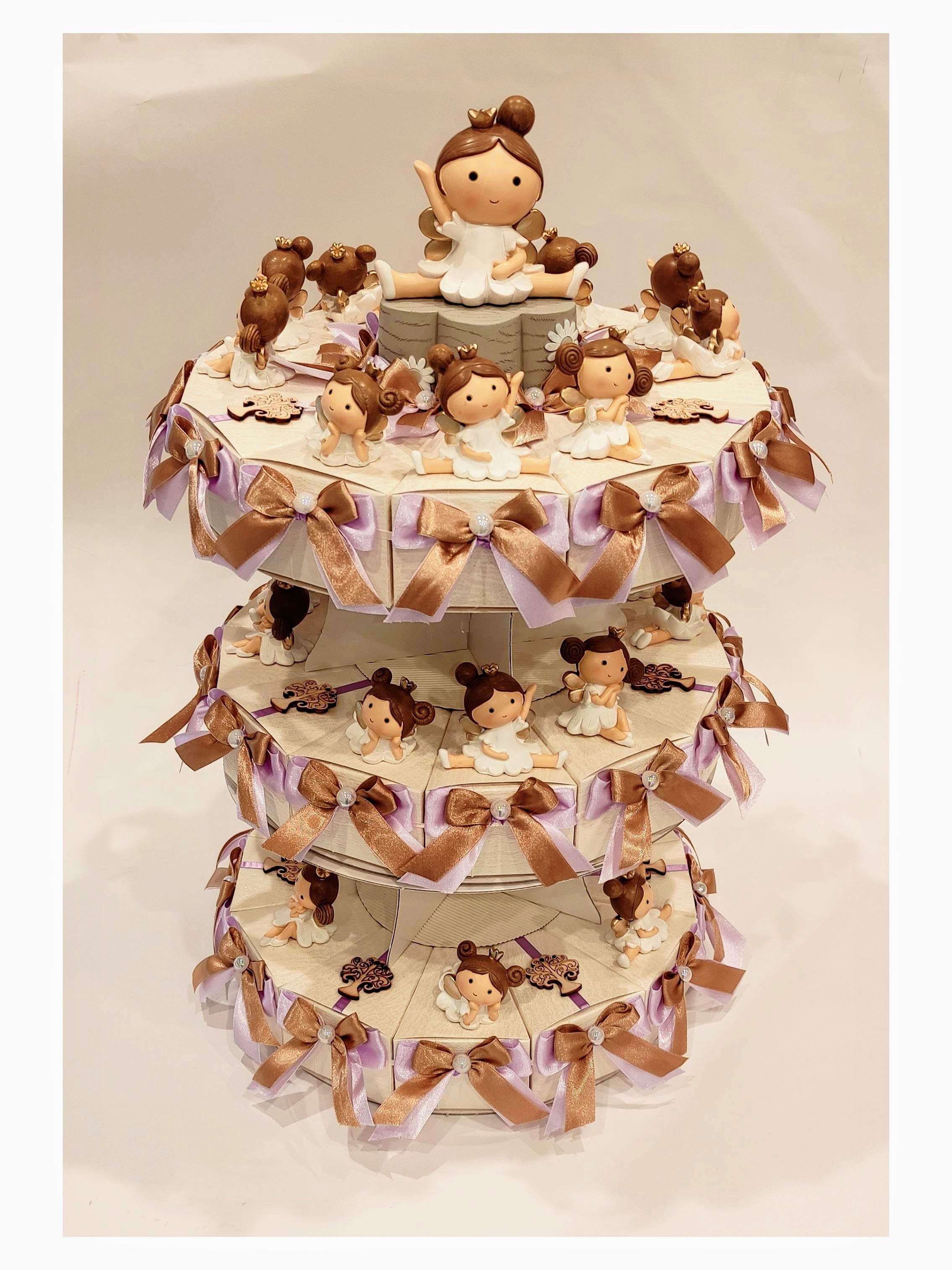 torta bomboniera ballerina in varie posizioni 12/24/36 pezzi