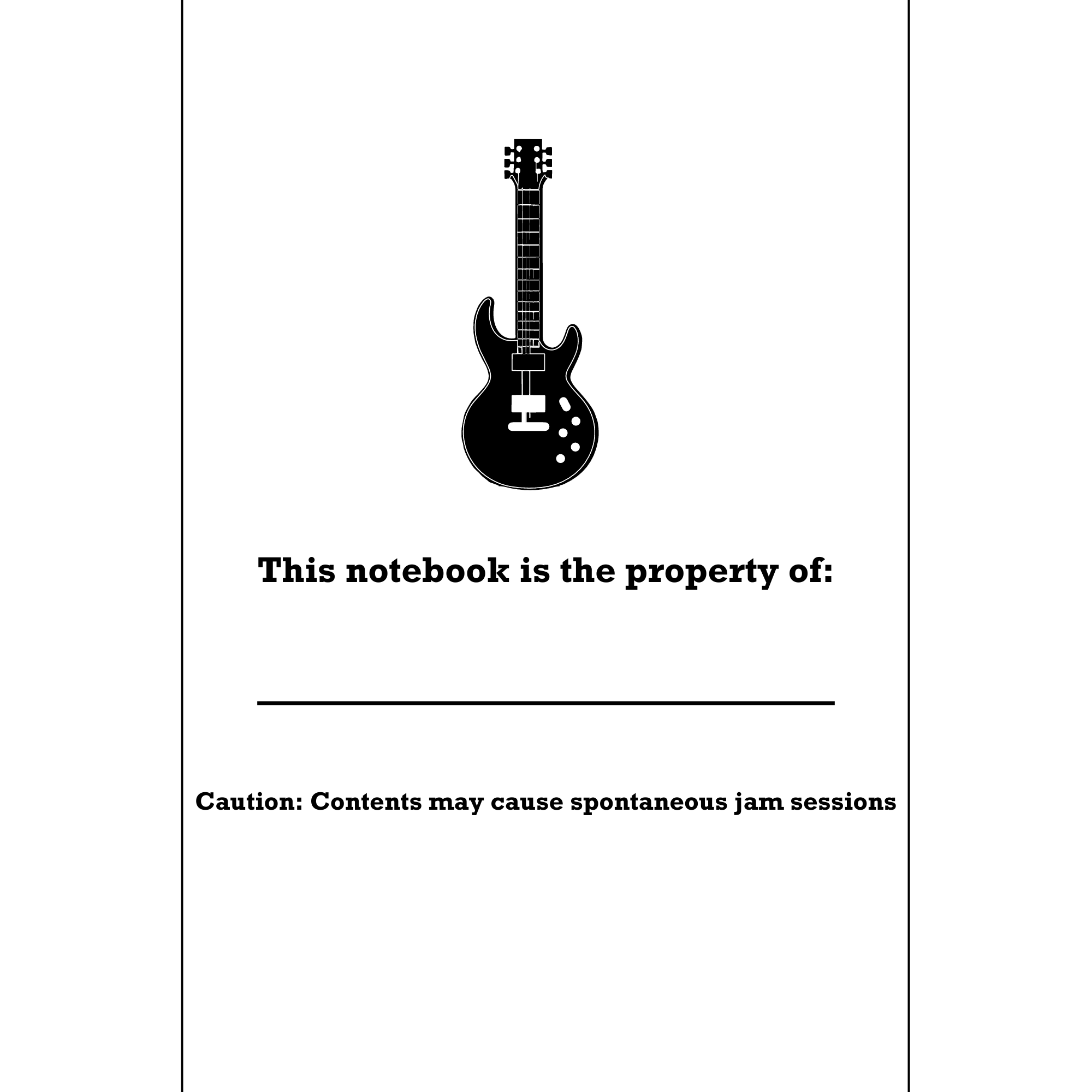 Guitar Tab Notebook: Blank Tablature Sheets for Songwriting and Practice