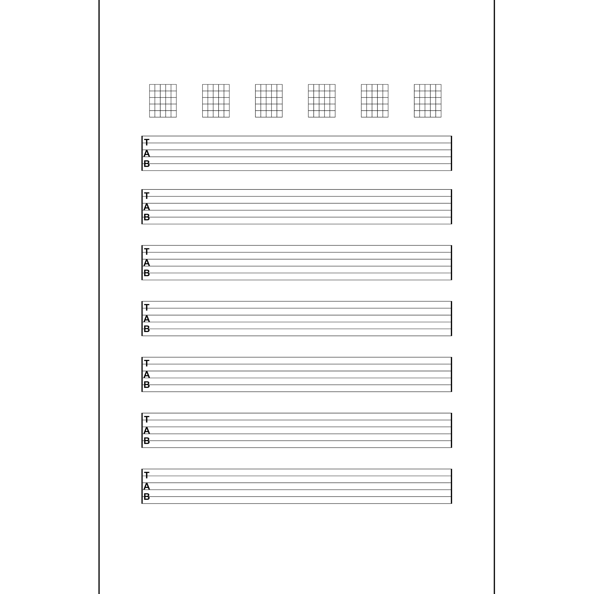 Guitar Tab Notebook: Blank Tablature Sheets for Songwriting and Practice