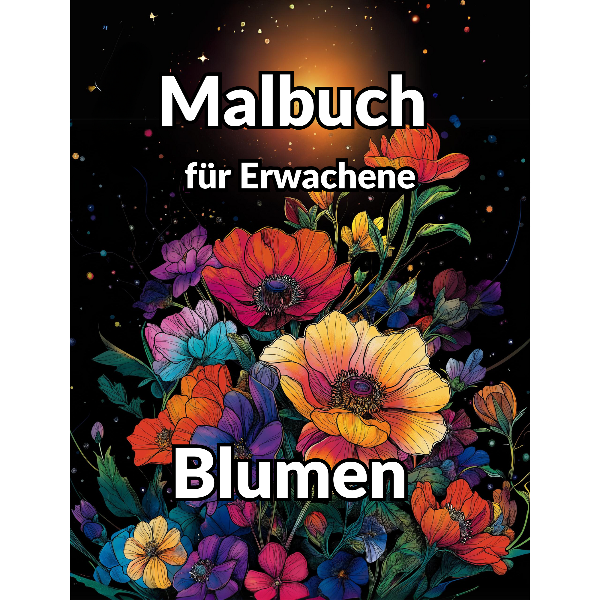 Malbuch für Erwachsene Blumen: 50 Wunderschöne Blumenmotive zum Ausmalen