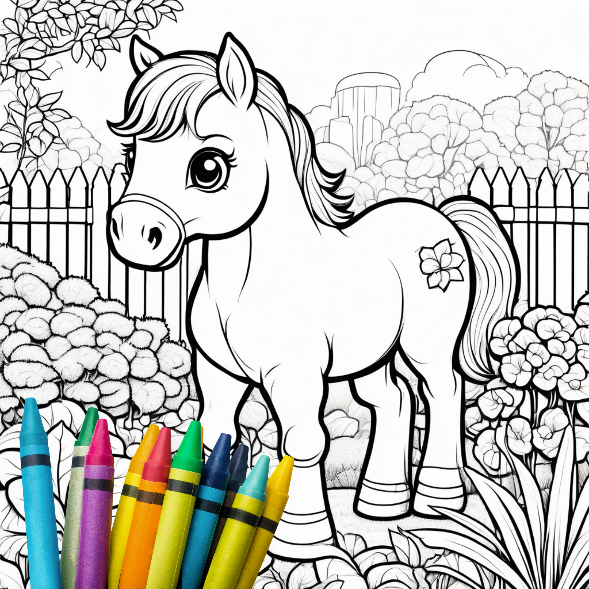 Das Große Malbuch Tiere: Malbuch ab 5 Jahre: süsse Tiermotive für kleine Künstler